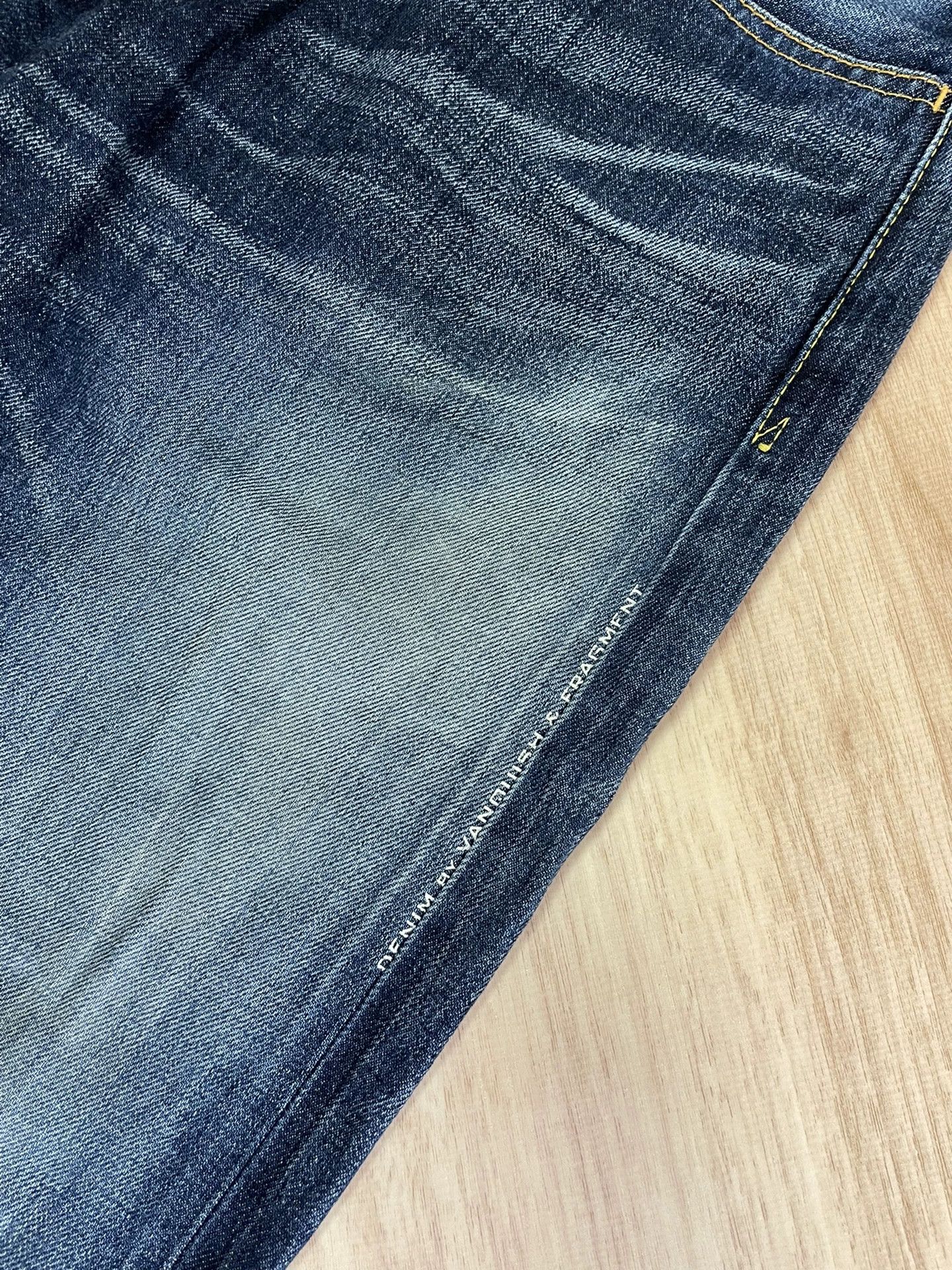 Fragment Design FRAGMENT x VANQUISH Blue Flash Vintage Jeans W30 VG Size US 30 / EU 46 - 4 Thumbnail