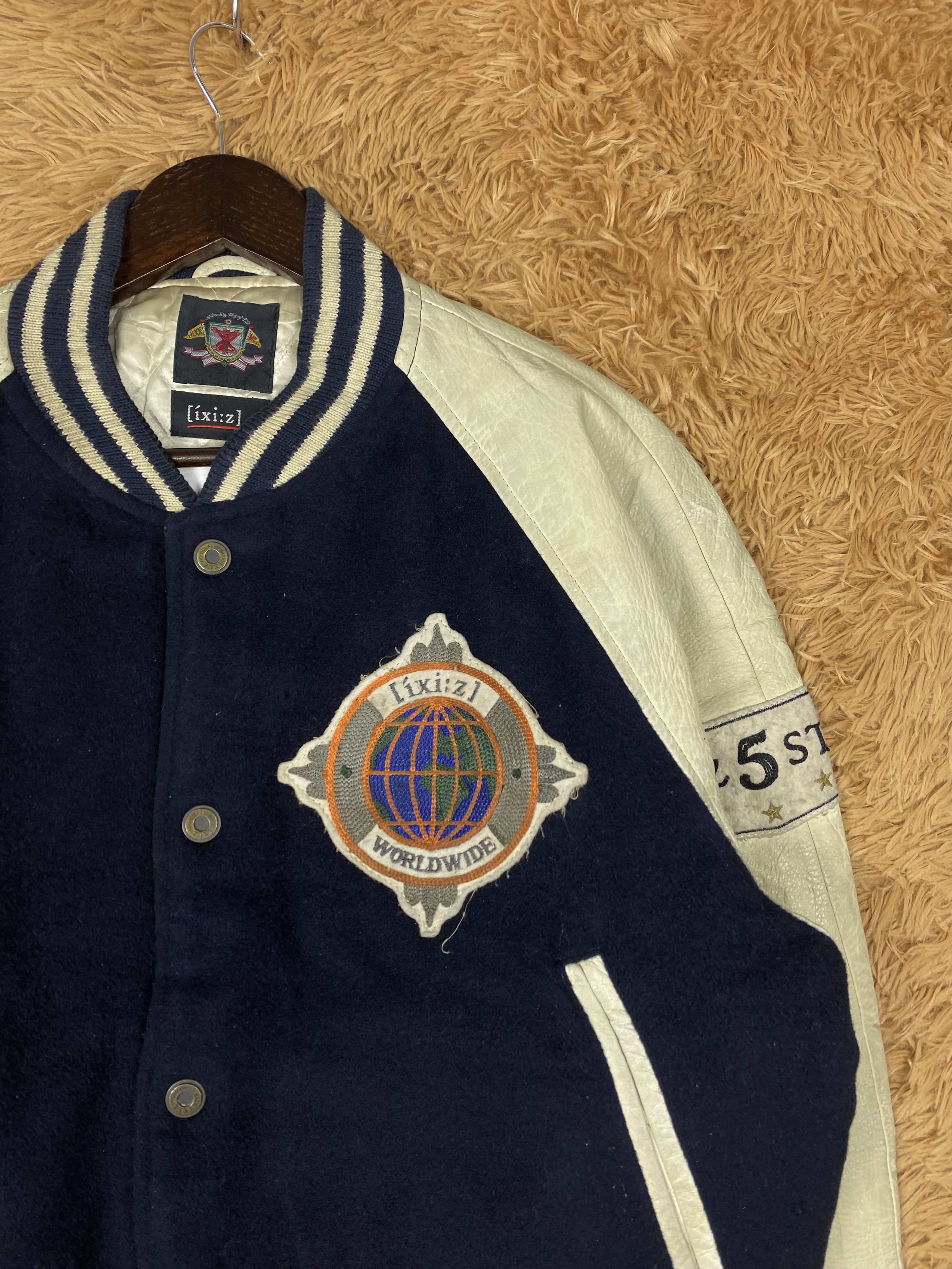 Vintage Vintage Japanese Brand Leather Sleeve Varsity Jacket DJ0301 Size US M / EU 48-50 / 2 - 3 Thumbnail