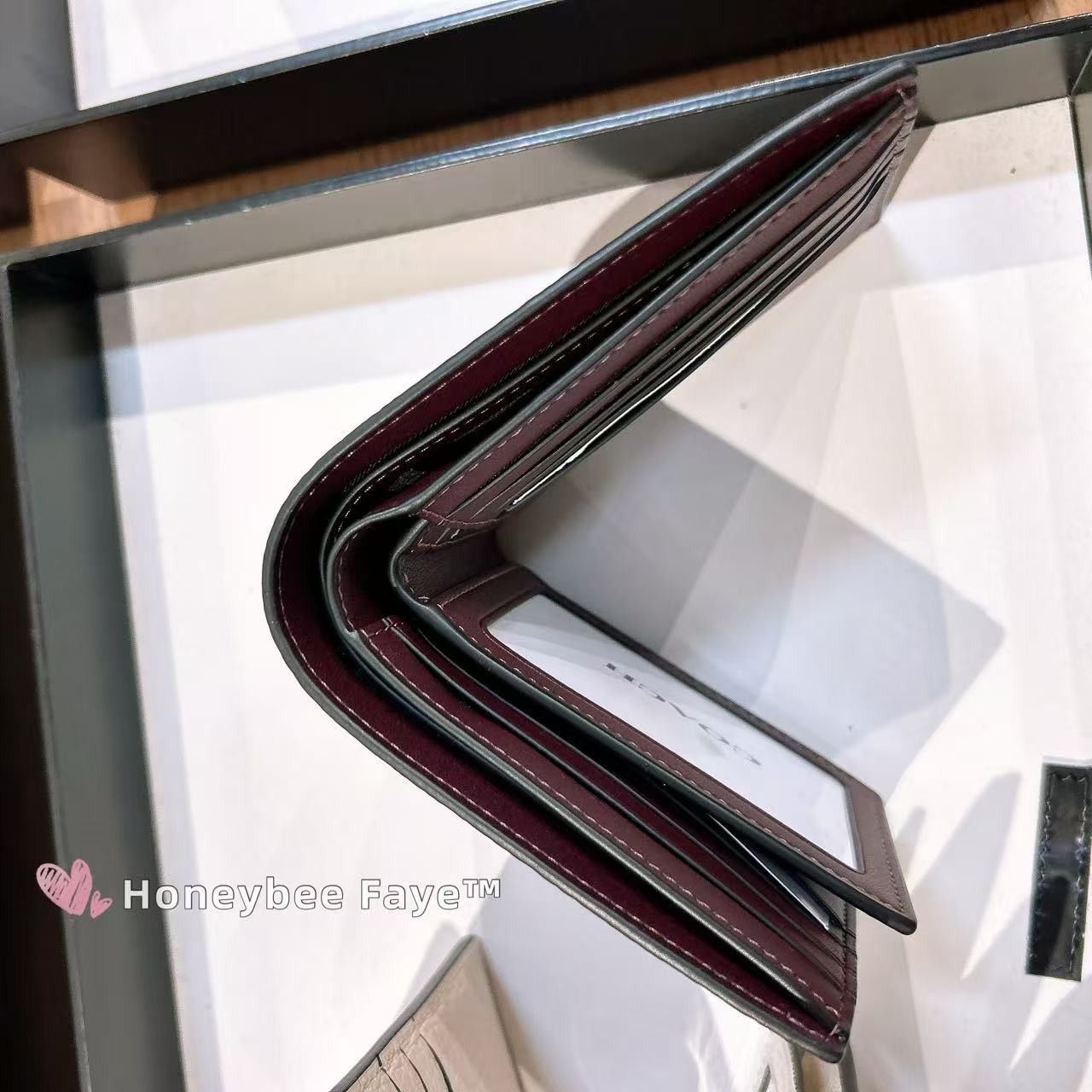 Coach 3 In 1 Wallet In Signature Canvas CW380 Black Currant Size ONE SIZE - 7 Thumbnail