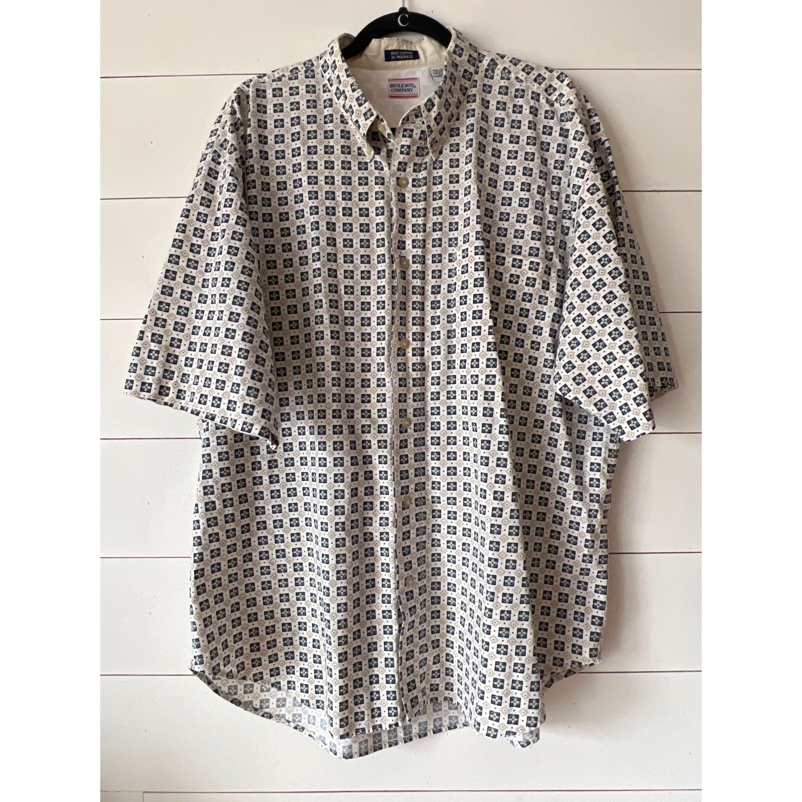 Bugle Boy Vtg retro geometric western Bugle Boy button down Shirt XXL Size US XXL / EU 58 / 5 - 1 Thumbnail