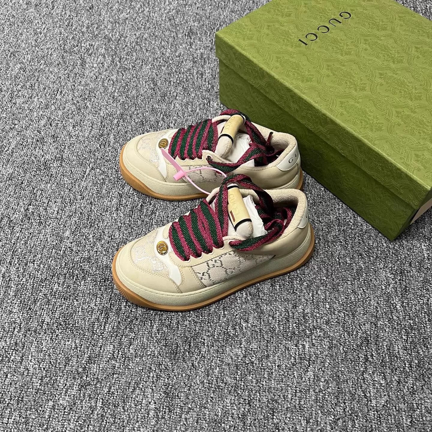 Gucci Gucci Pudding Thick Sole Dirty Sneaker 36.5 99 NIB Size US 6 / IT 36 - 3 Thumbnail