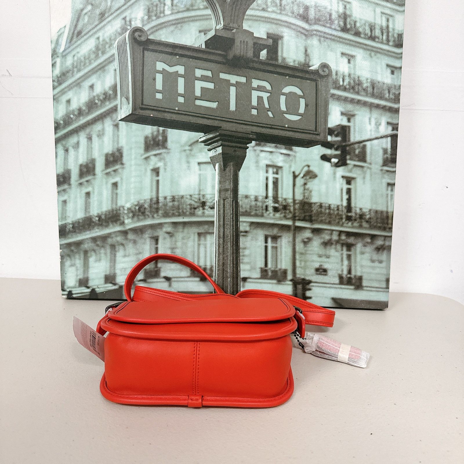 Coach 57731 Saddle 18 IN Deep Coral
