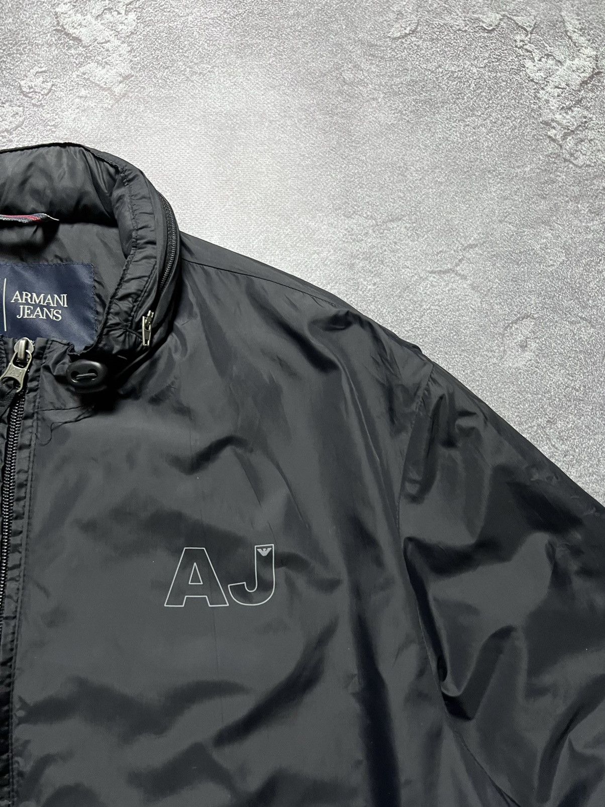 Emporio Armani Vintage Armani Jeans Light Jacket Neylon Big Logo Xl Size US XL / EU 56 / 4 - 3 Thumbnail