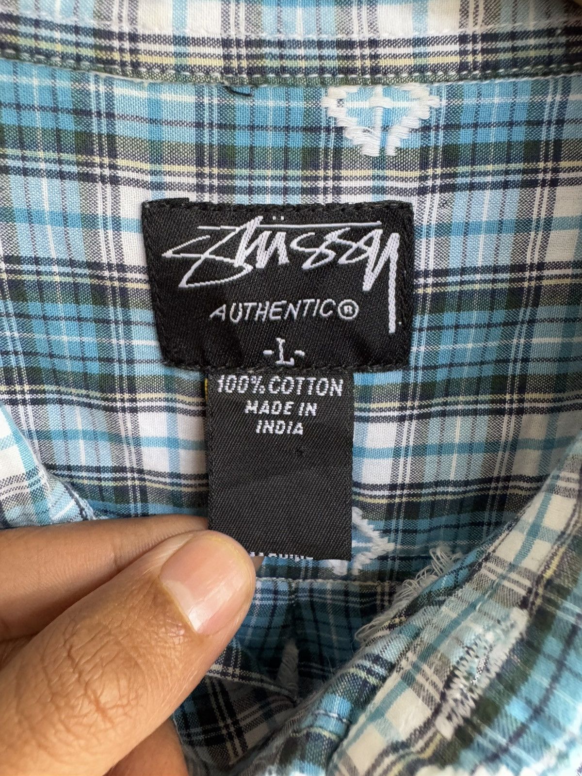Stussy STUSSY CHECKED SHORT-SLEEVE BUTTON DOWN SHIRT Size US L / EU 52-54 / 3 - 7 Thumbnail