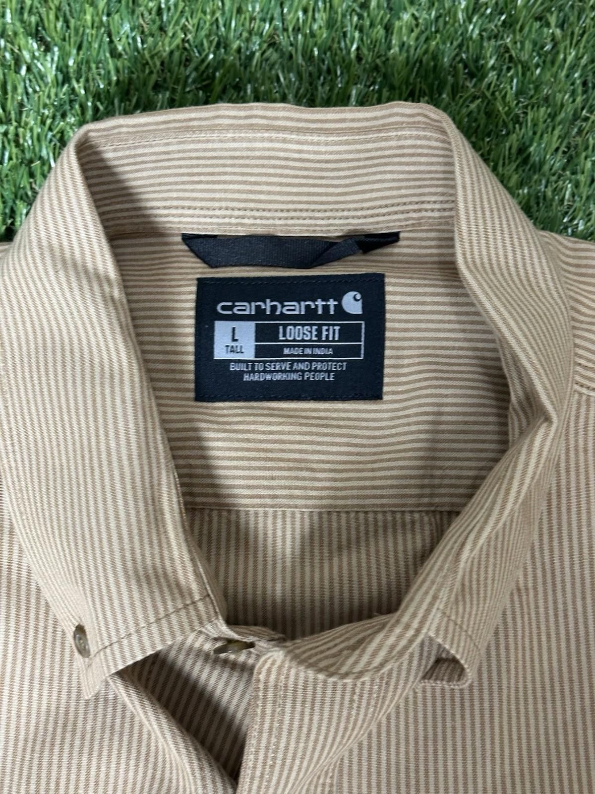 Carhartt Carhartt Loose Fit Long Sleeve Button Down size TALL LARGE Size US L / EU 52-54 / 3 - 4 Thumbnail