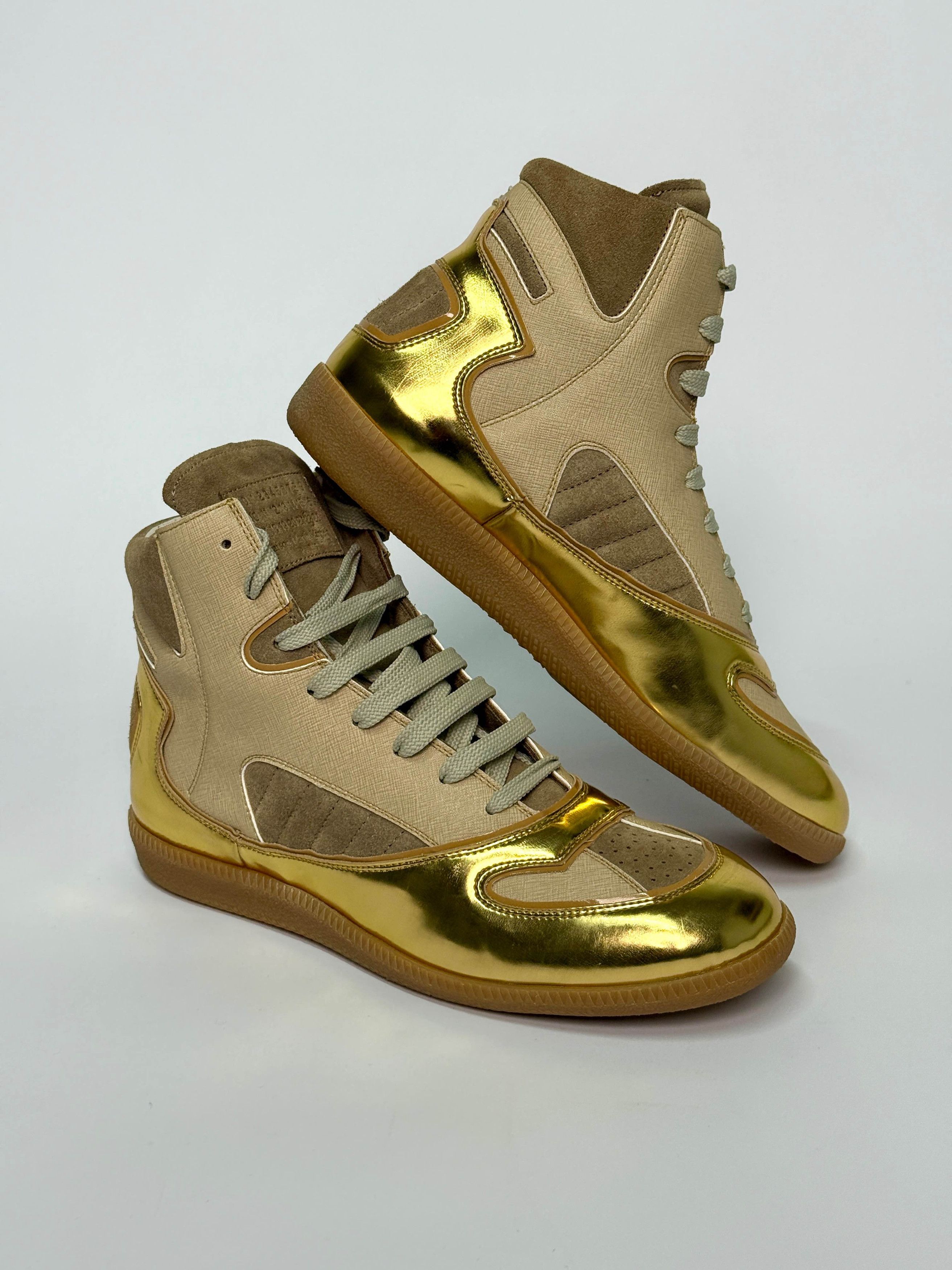 Maison Margiela Maison Martin Margiela Gold "Cadillac" Hightop Size US 8 / EU 41 - 1 Thumbnail