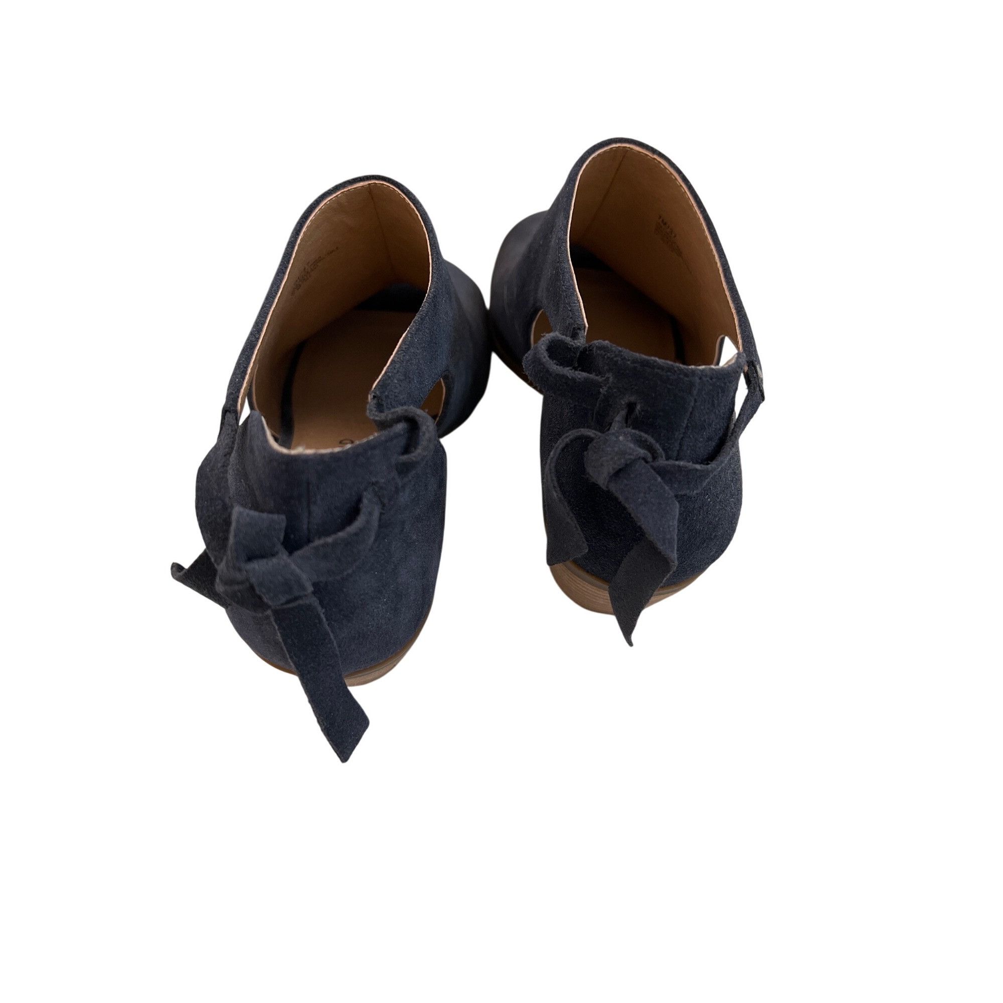 Lucky Brand Lucky Brand Betsee Moroccan Blue Suede Tie Back Booties Size US 7 / IT 37 - 2 Thumbnail
