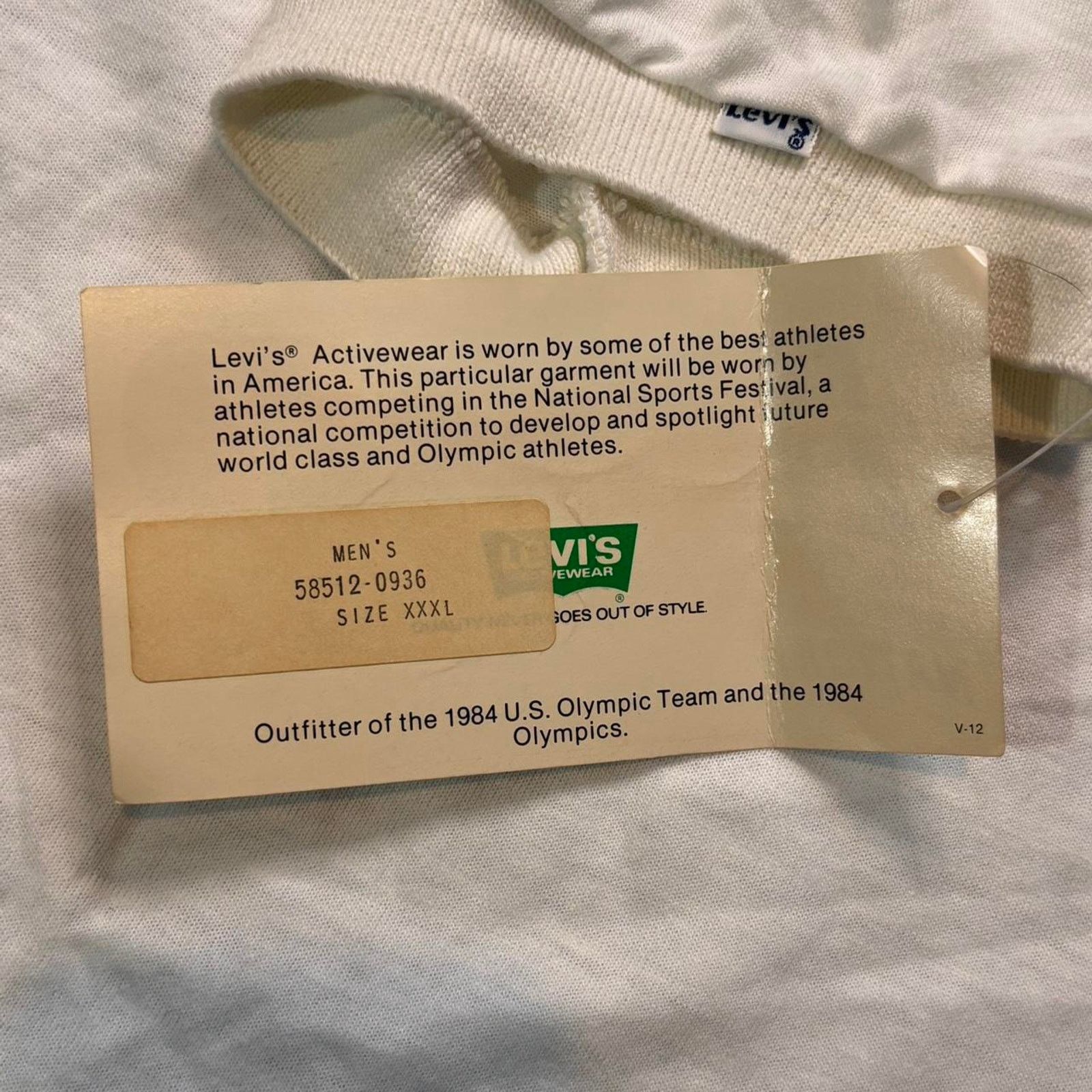 Levi's × Vintage Vintage 80s Levis National Sports Festival Polo Shirt! 3XL Size US XXL / EU 58 / 5 - 5 Thumbnail