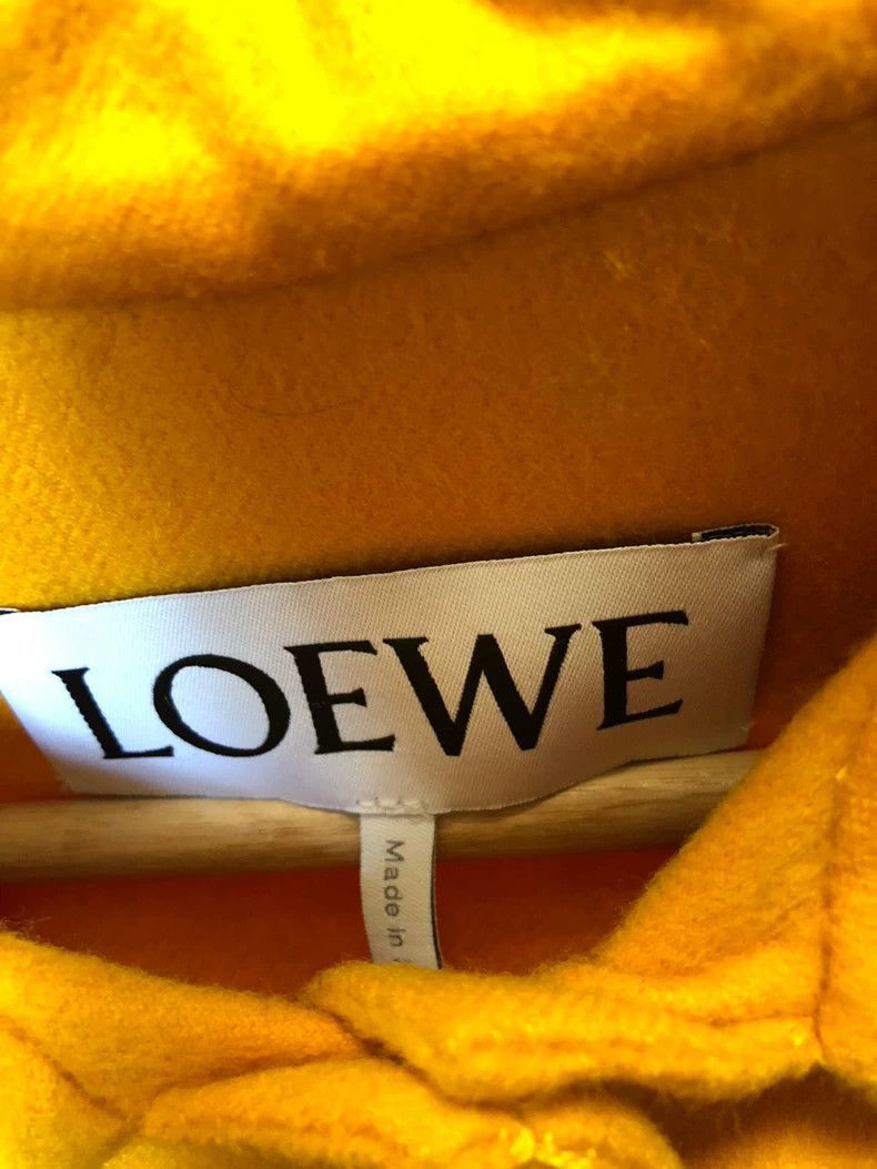 Loewe oversized yellow cashmere coat with bow Size US XS / EU 42 / 0 - 5 Thumbnail