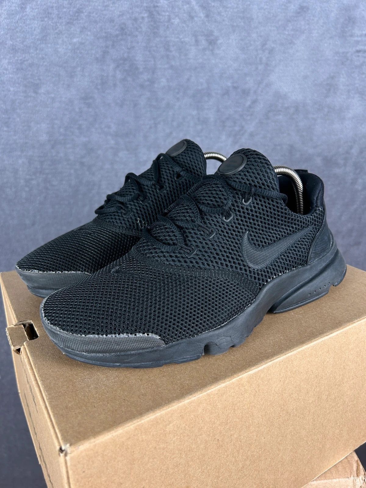 Nike Nike Presto Fly tripple black mini logo swoosh sneakers Size US 5 / IT 35 - 1 Thumbnail