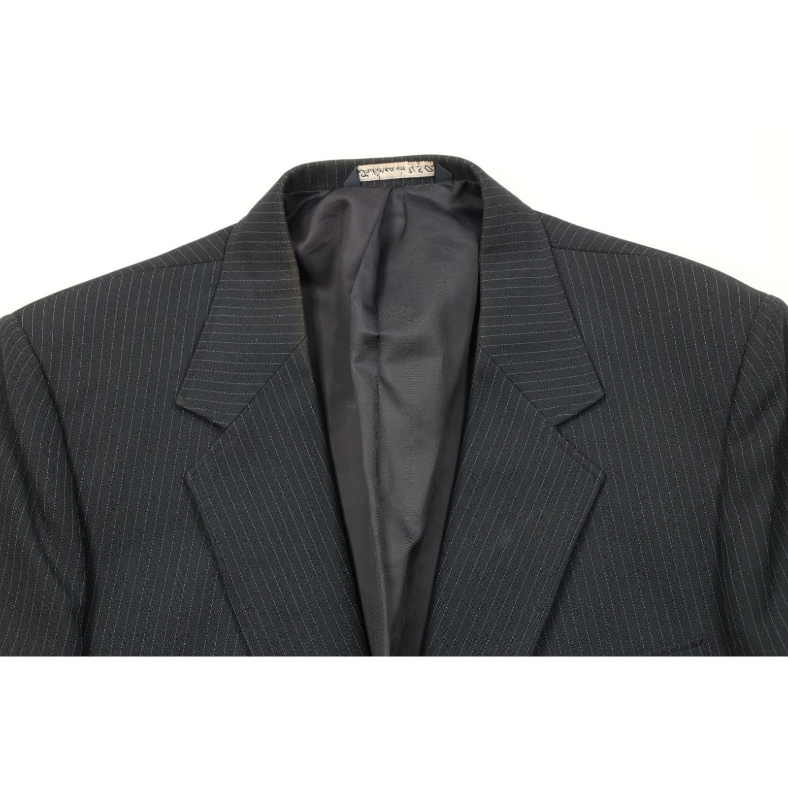 Vintage Vintage 70s Streetwear 2 Piece Pinstriped Knit Suit Size 46R - 3 Thumbnail