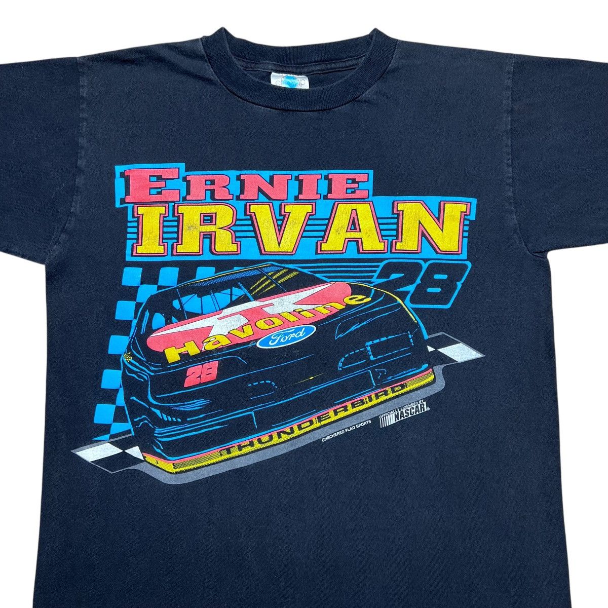 NASCAR × Vintage Vintage 1994 Ernie Irvan NASCAR Spell Out 3D Racing Tee Size US M / EU 48-50 / 2 - 4 Thumbnail