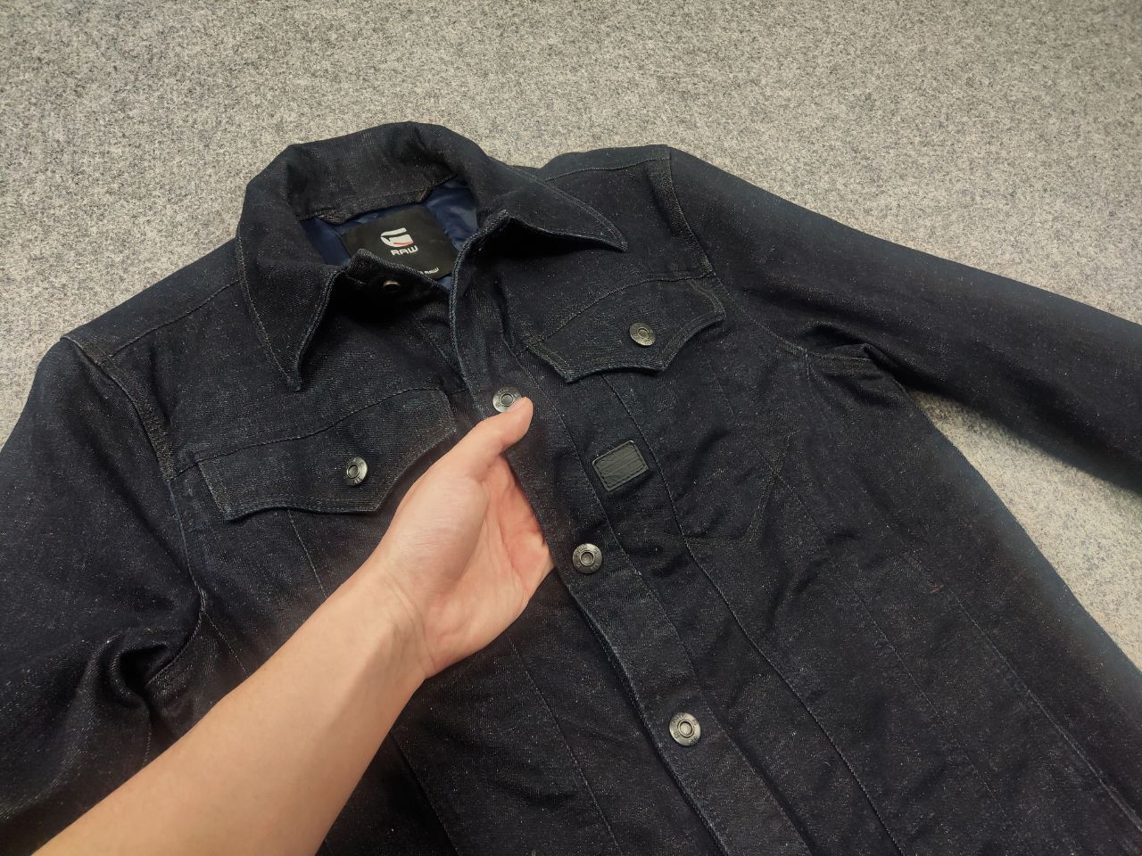 G-Star G Star Raw 3301 Lining Overshirt Blue Denim Vintage Jacket Size US S / EU 44-46 / 1 - 12 Thumbnail