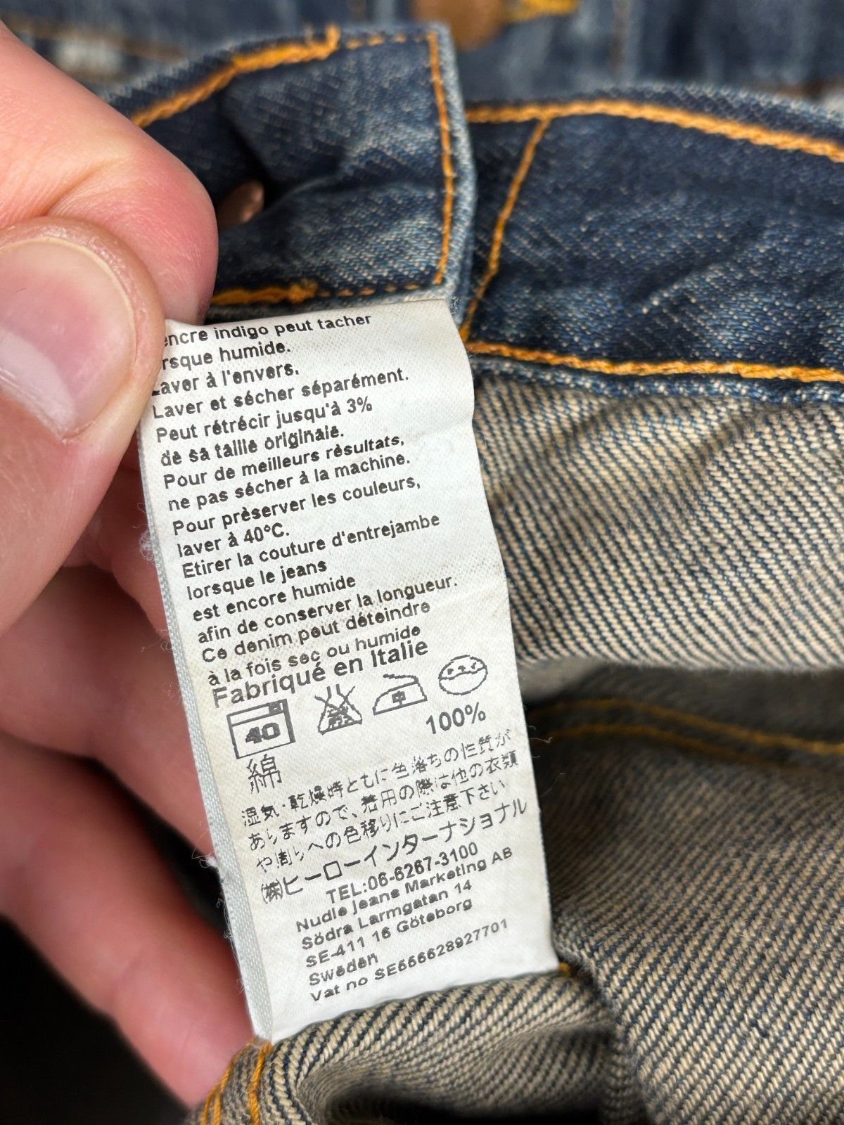Nudie Jeans Nudie Jeans Terry Organic Sharp Denim Trucker Jacket Size US L / EU 52-54 / 3 - 12 Thumbnail