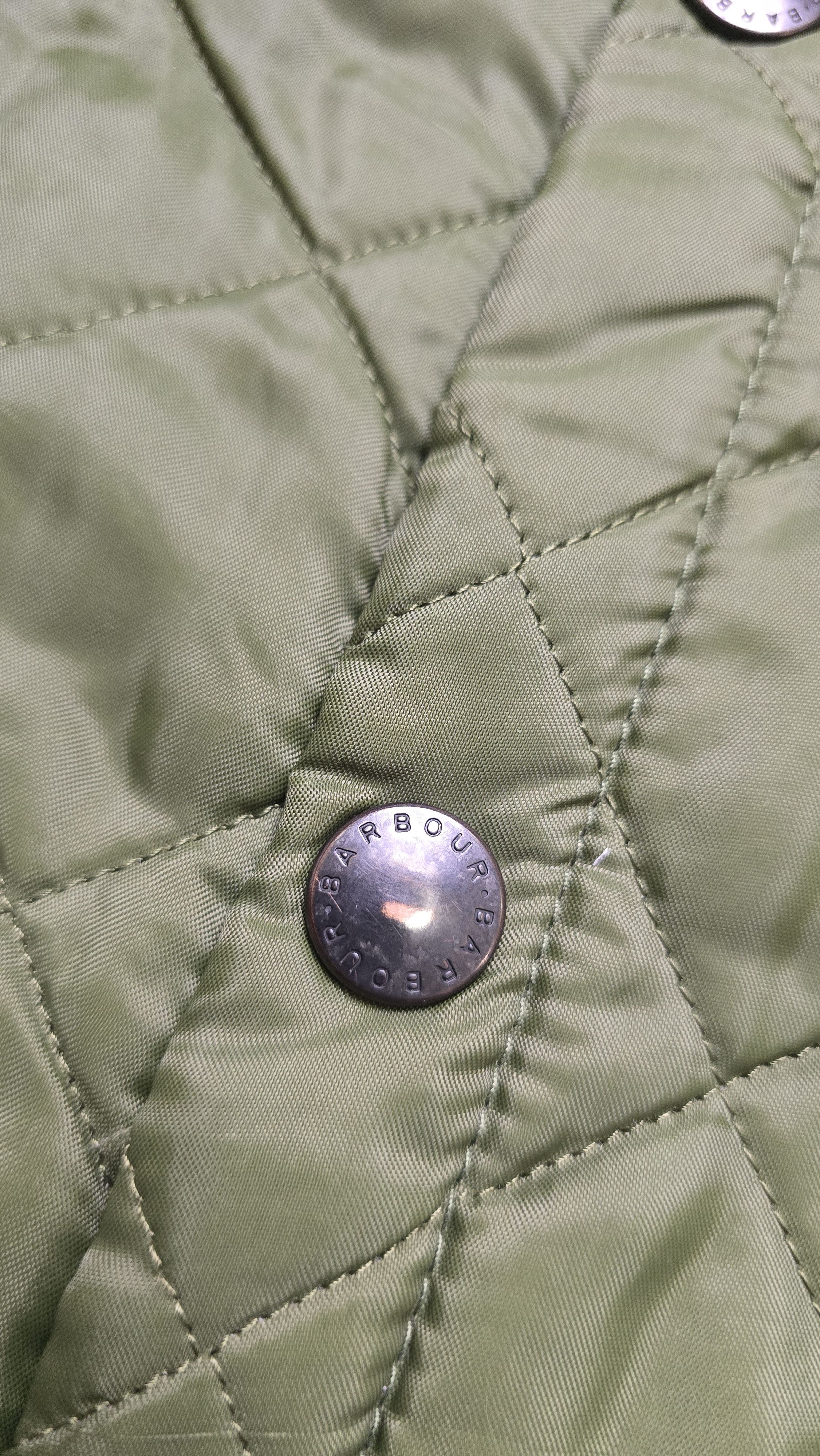 Barbour Liddesdale Quilted Jacket Olive Corduroy Collar Heritage Size US L / EU 52-54 / 3 - 14 Thumbnail