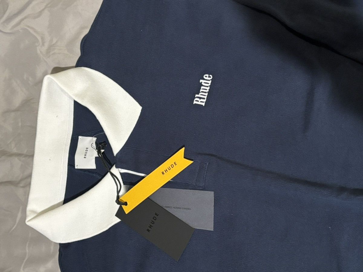 Rhude Rhude Logo Piqué Polo Shirt Size US XXL / EU 58 / 5 - 3 Thumbnail