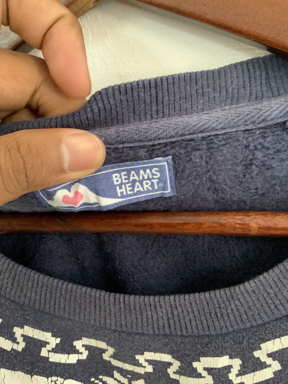 Japanese Brand Beams Heart Native Indigo Japan Sweatshirt Size US S / EU 44-46 / 1 - 9 Thumbnail