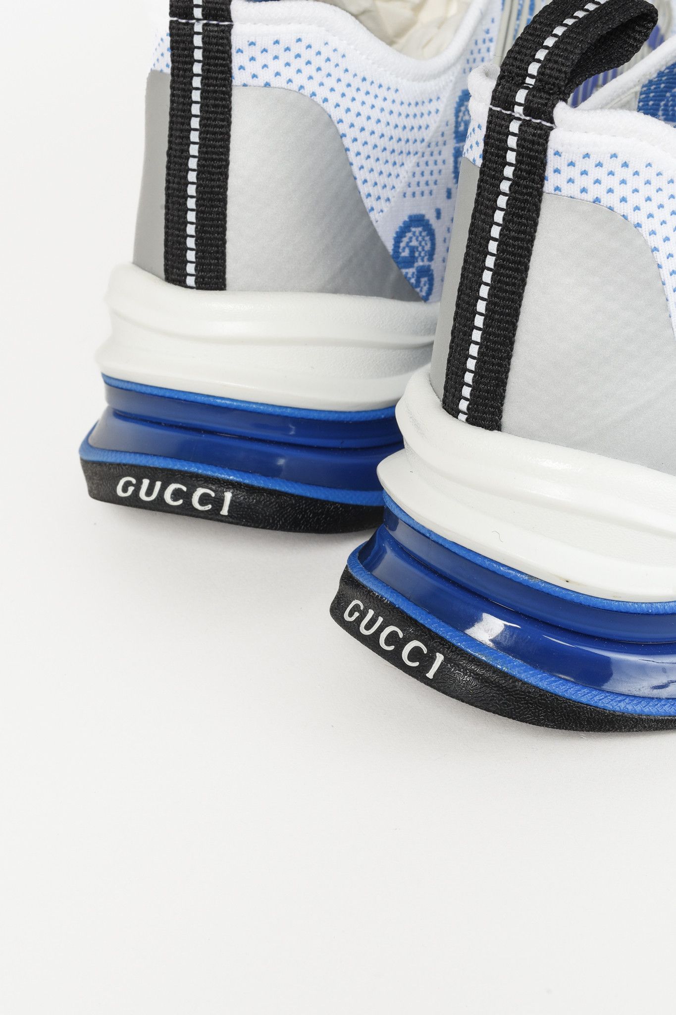 Gucci Gucci Run Sneaker Blue White GG Monogram Size US 10 / EU 43 - 10 Thumbnail