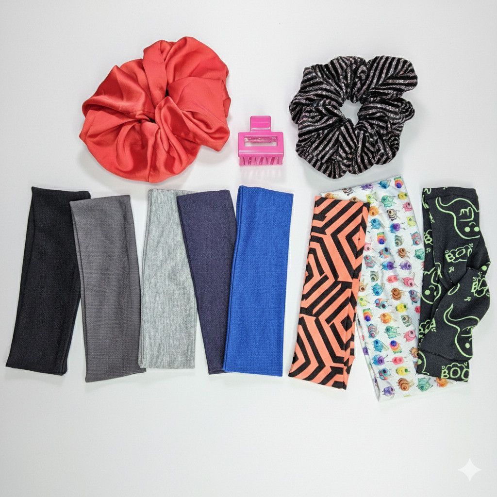 Other Hair Accessories Bundle NEW 8 Headbands 2 Scrunches 1 Claw Size ONE SIZE - 1 Thumbnail