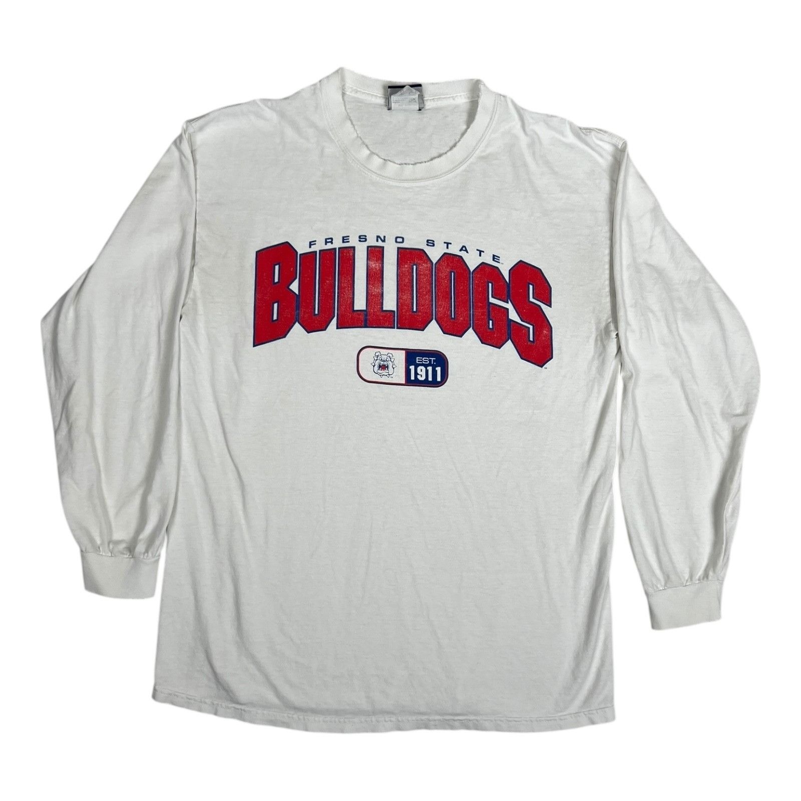 Vintage Vintage Fresno State Bulldogs Long Sleeve Shirt Size Medium Size US M / EU 48-50 / 2 - 1 Thumbnail