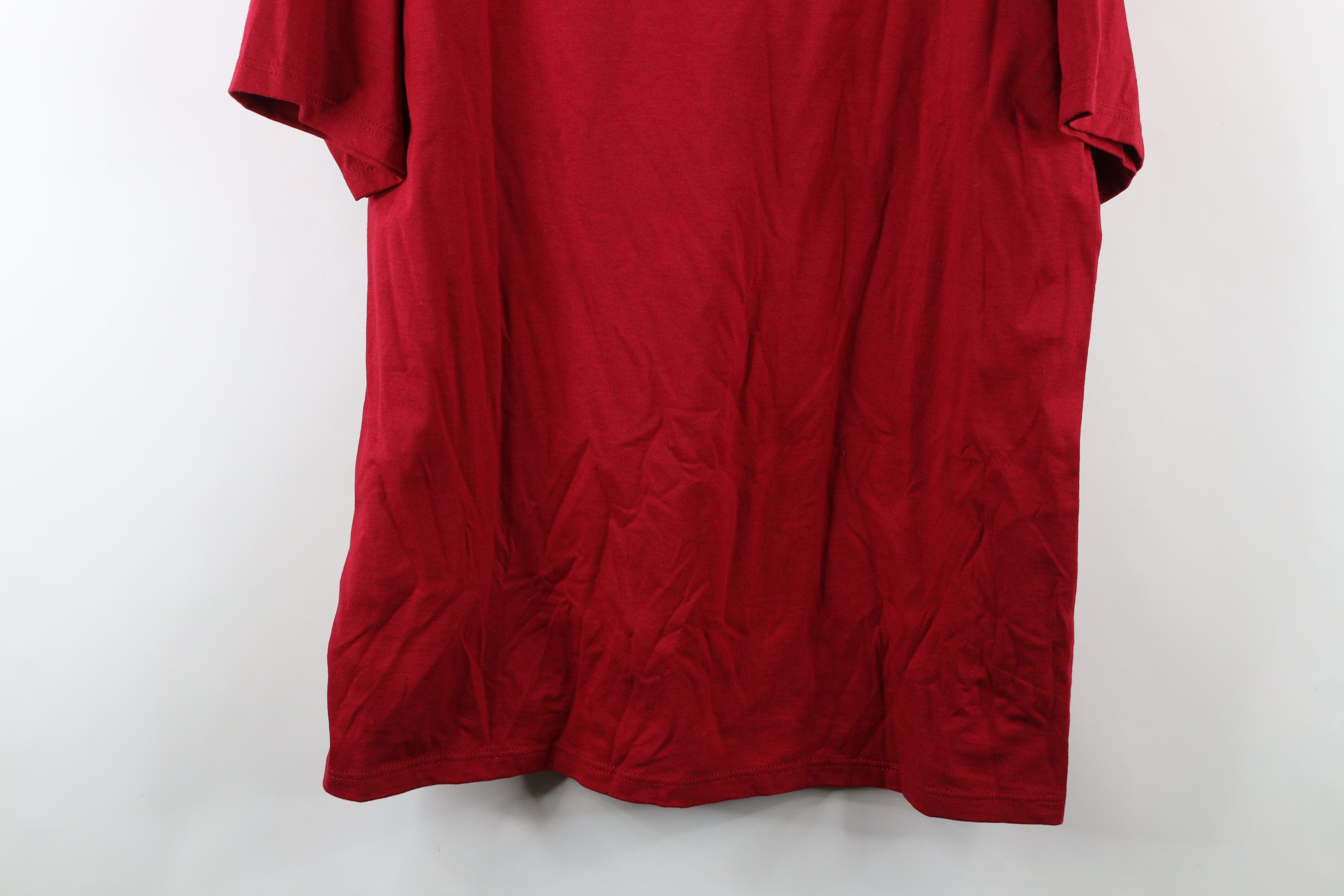 Vintage Vintage 90s Streetwear Heavyweight T-Shirt Red Cotton USA Size US M / EU 48-50 / 2 - 14 Thumbnail