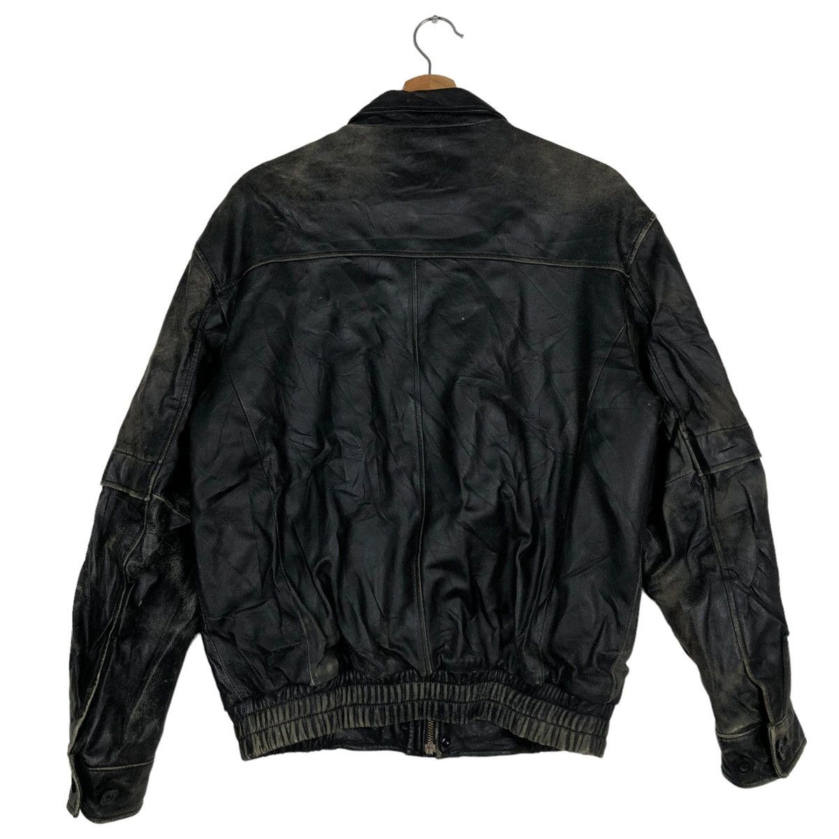 Japanese Brand 🔥90’s Vintage Leather Biker Jacket Nicole Issey Miyake Size US M / EU 48-50 / 2 - 7 Thumbnail