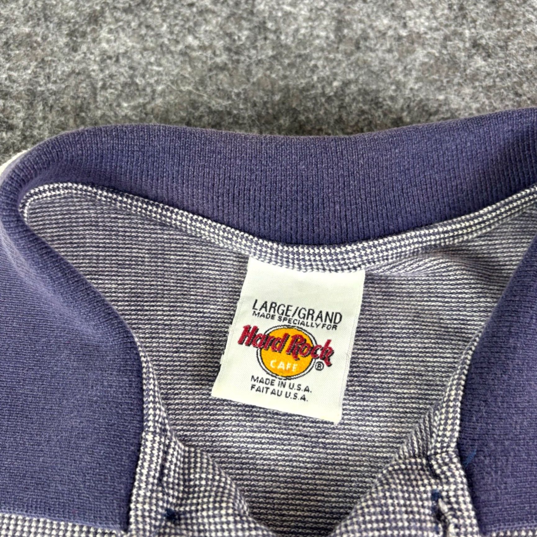 Hard Rock Cafe VINTAGE Hard Rock Cafe Myrtle Beach Polo Shirt Mens L Blue Striped 90s Classic Casual Size US L / EU 52-54 / 3 - 3 Thumbnail