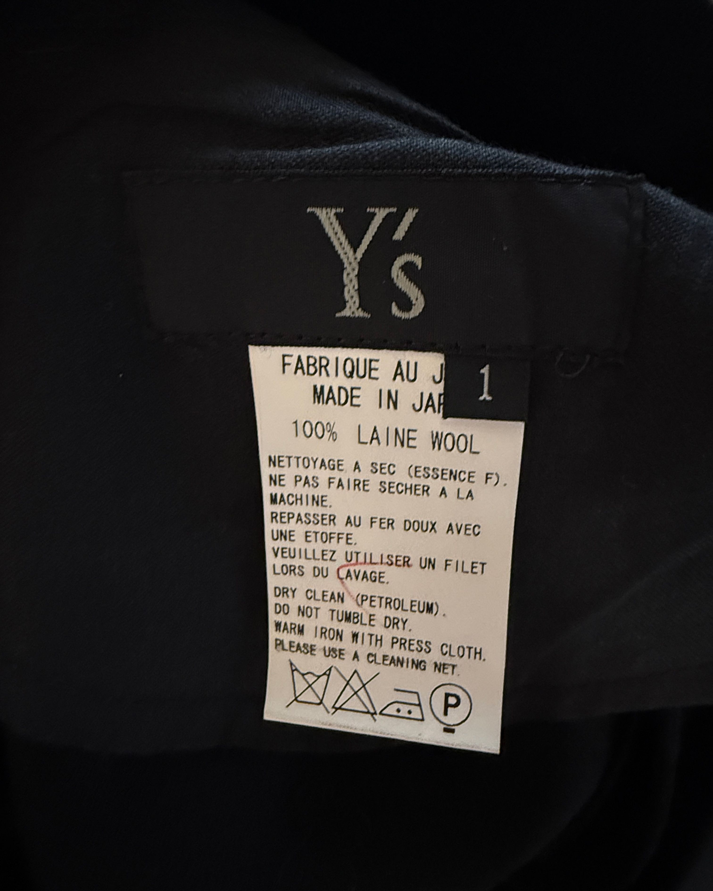 Yohji Yamamoto Y's AW2010 NUMBER 4 PRINT WOOL PANT Size US 29 - 5 Thumbnail