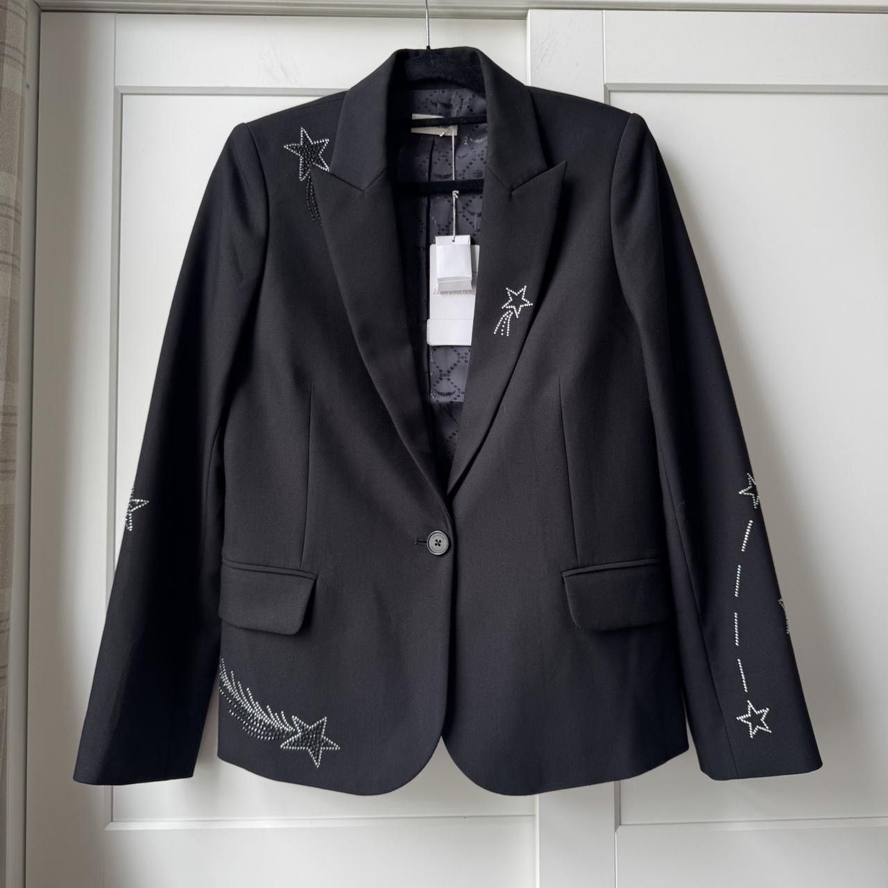 Zadig & Voltaire Black Zadig & Voltaire star embellished diamanté blazer Size S / US 4 / IT 40 - 2 Thumbnail