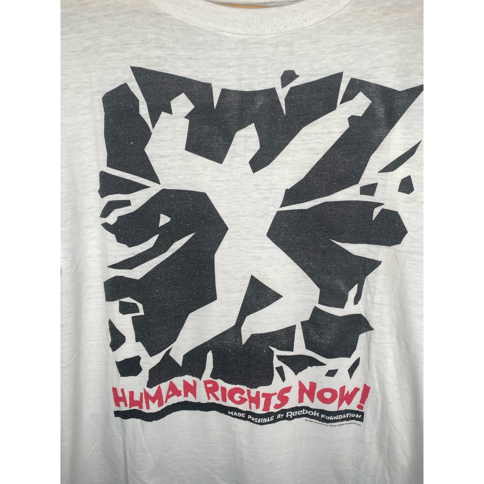 Vintage 1988 Human Rights Now World Tour Band T-Shirt