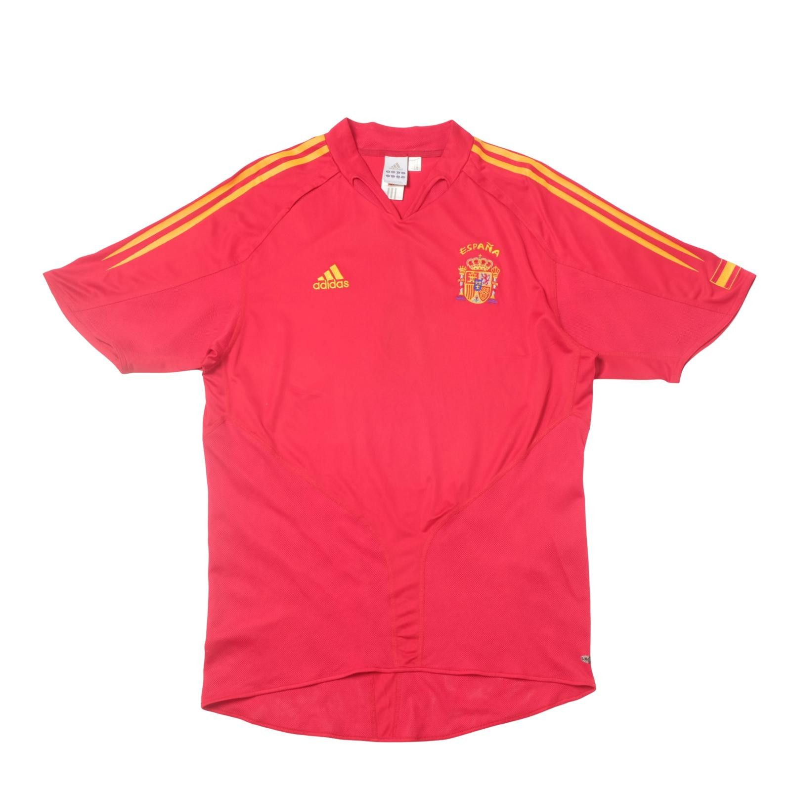 Adidas 2004 Spain Home Shirt Adidas (L/XL) Size US L / EU 52-54 / 3 - 1 Thumbnail