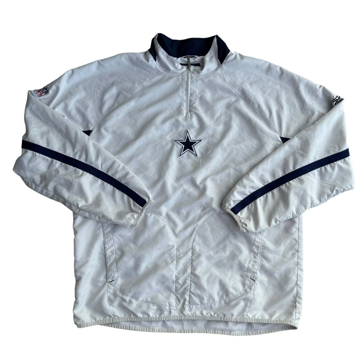 NFL × Reebok × Vintage Early 2000s Dallas Cowboys Reebok Lightweight Jacket 1/4 Zip Size US XL / EU 56 / 4 - 3 Thumbnail