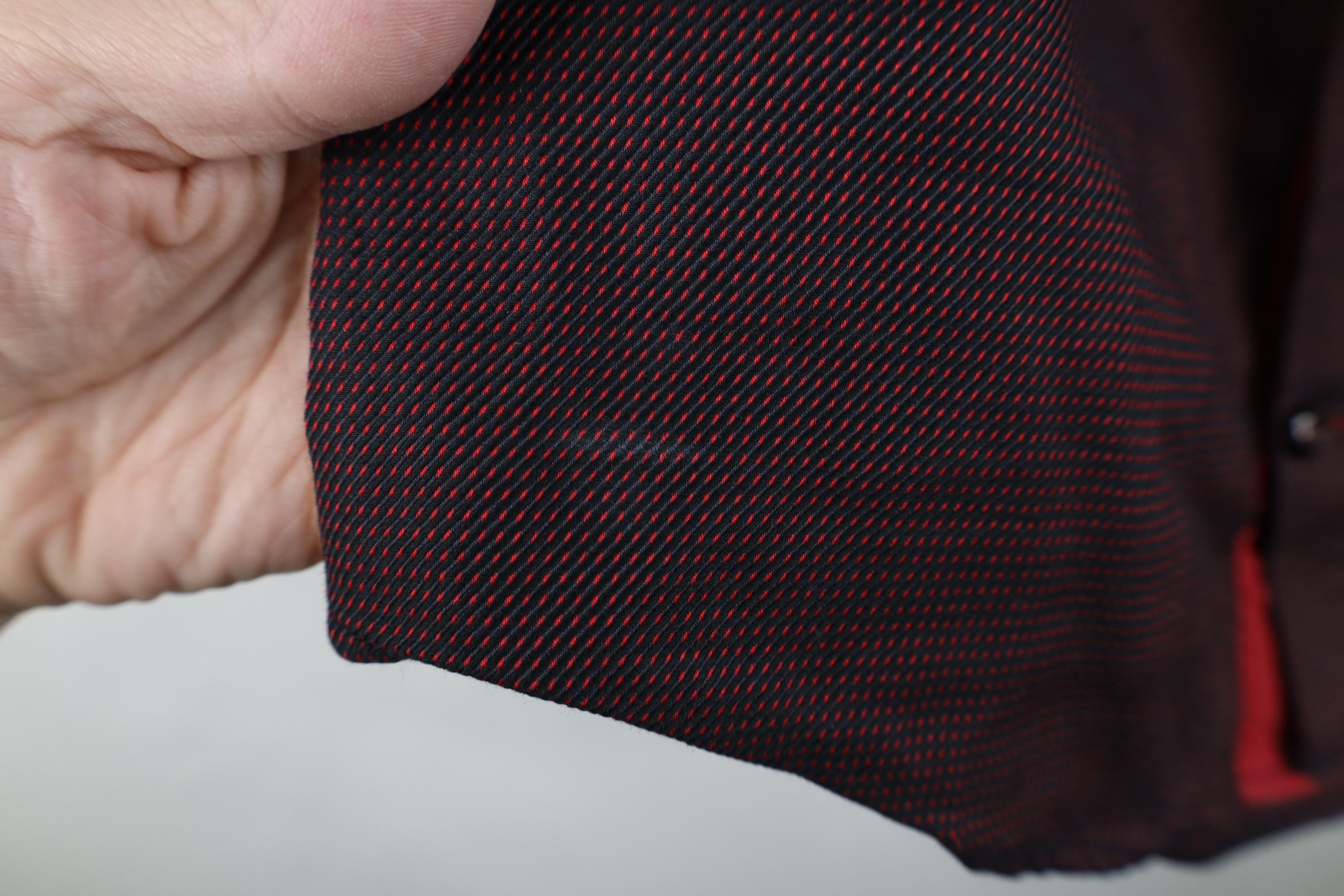 Vintage Horst Distressed Polka Dot Collared Button Shirt Red Cotton Size US M / EU 48-50 / 2 - 4 Thumbnail