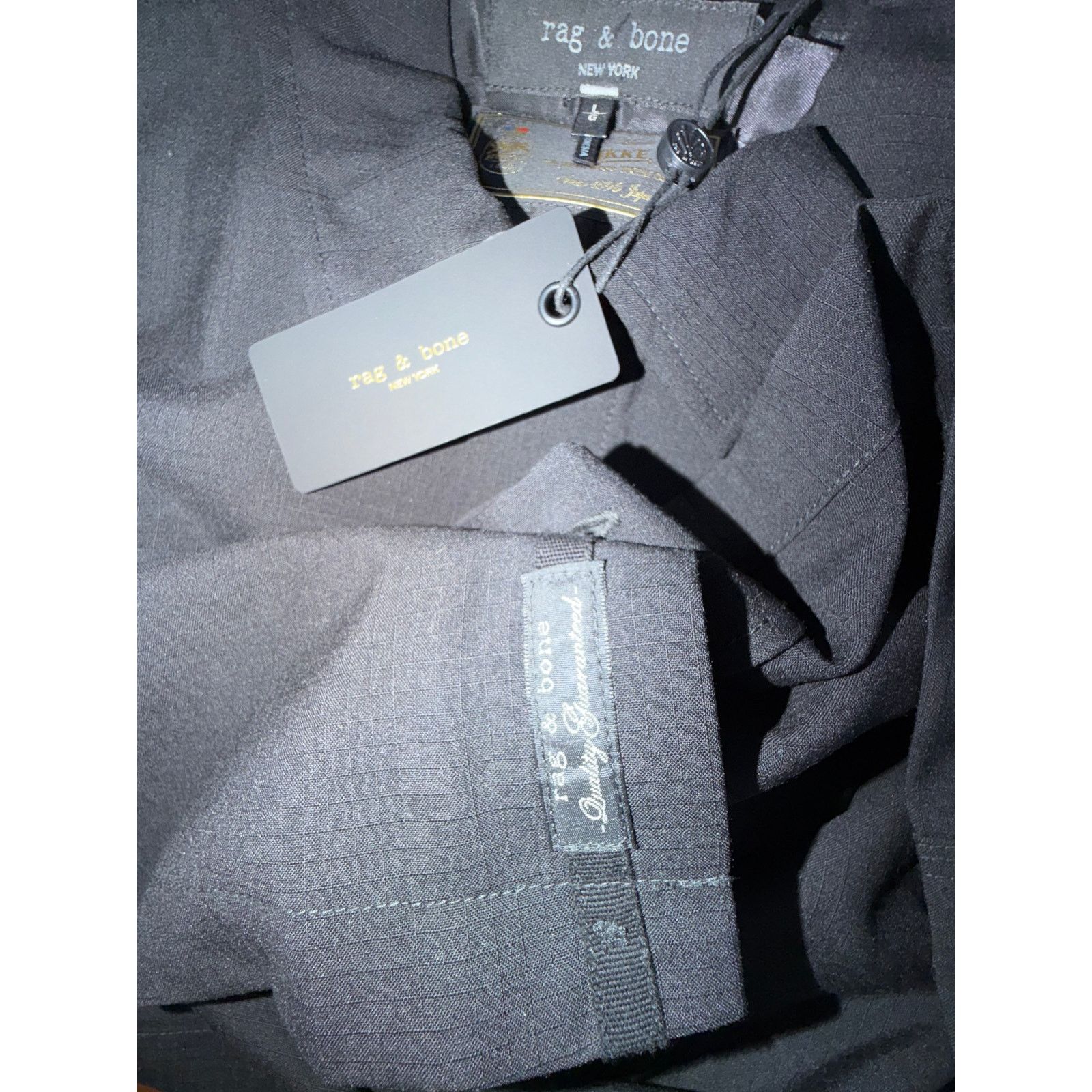 Rag & Bone Rag & Bone NWT Black Hyde Ripstop Wool Shirt Jacket Size US L / EU 52-54 / 3 - 6 Thumbnail