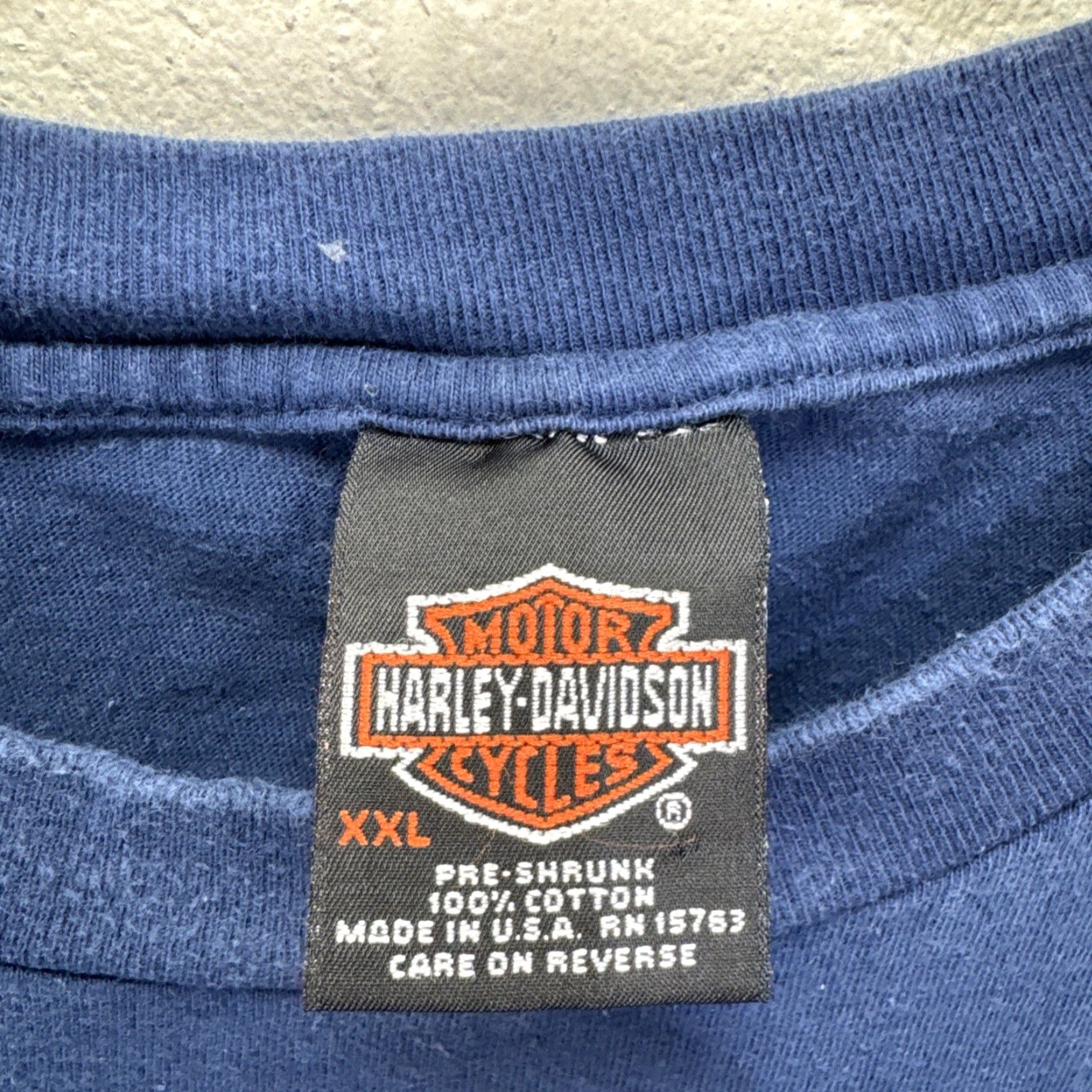 Harley Davidson Vintage Harley-Davidson T-Shirt Men 2XL Black Y2K Biker Motorcycle Grunge 2000s Size US XXL / EU 58 / 5 - 3 Thumbnail