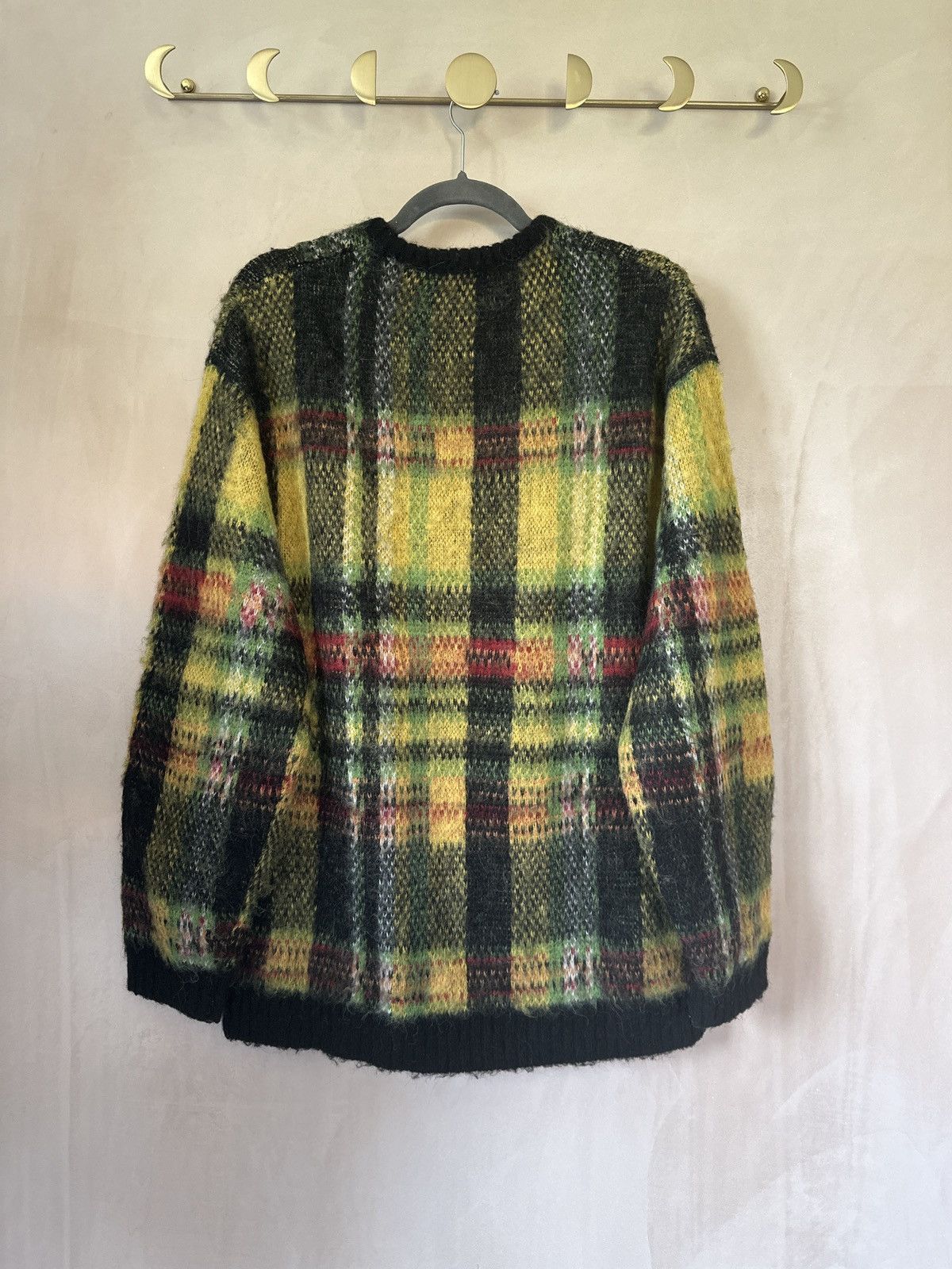 Supreme Supreme Brushed Plaid Mohair Sweater S/L AW2020 Size US XL / EU 56 / 4 - 2 Thumbnail