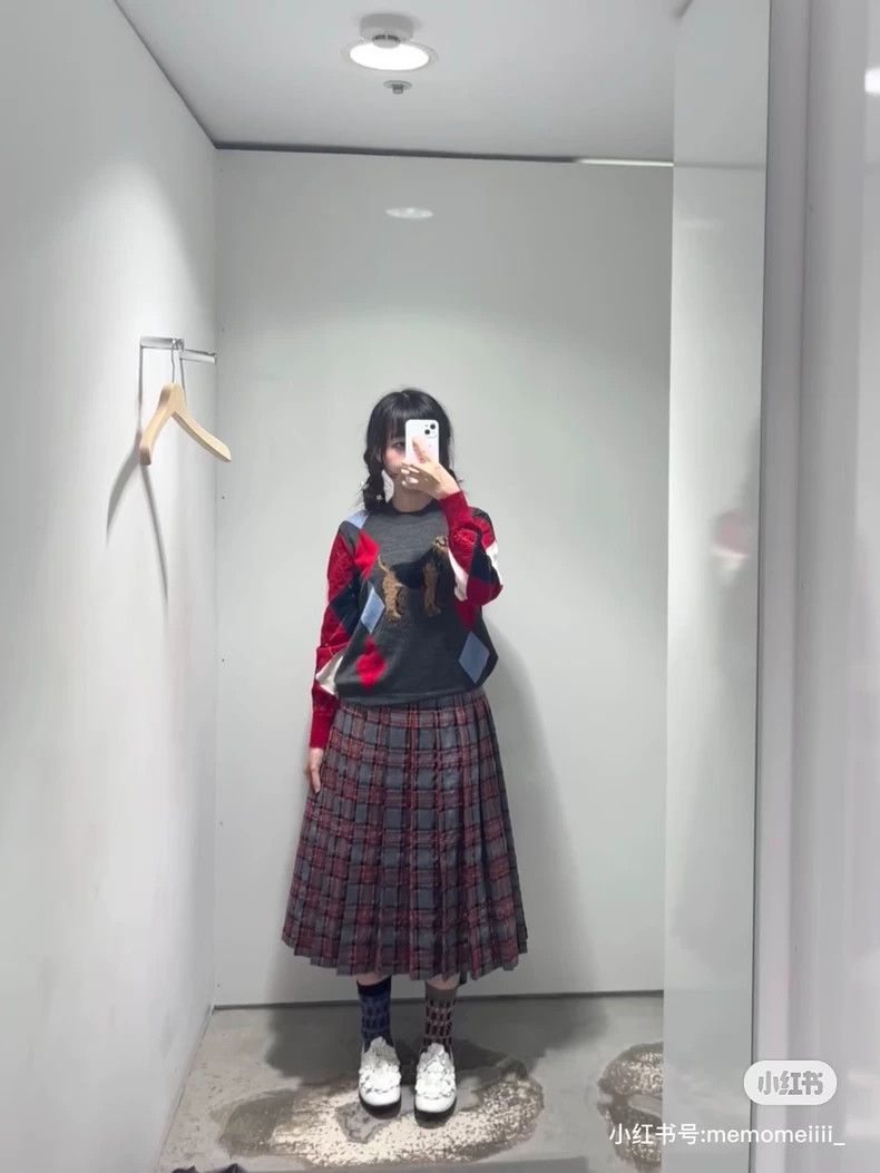 Comme des Garcons Comme Des Garcons size S Skirt Red Plaid Size 24" / US 00 / IT 34 - 2 Thumbnail