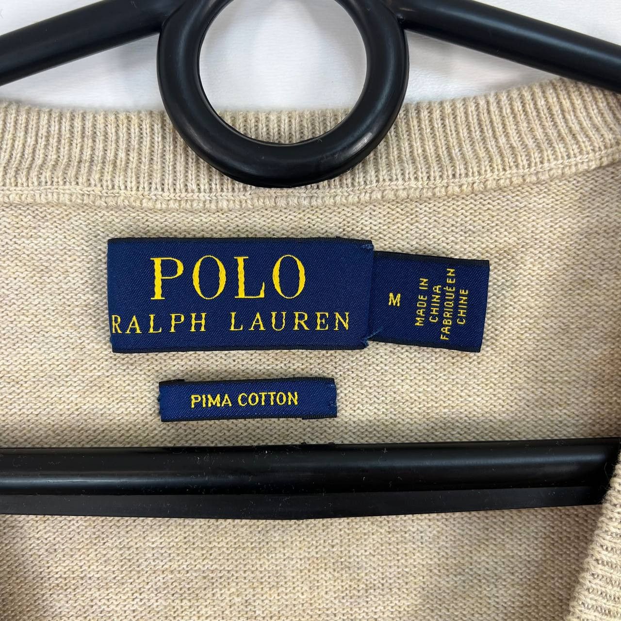 Polo Ralph Lauren Polo Ralph Lauren V Neck Sweater Pima Cotton Mens Size M Size US M / EU 48-50 / 2 - 2 Thumbnail