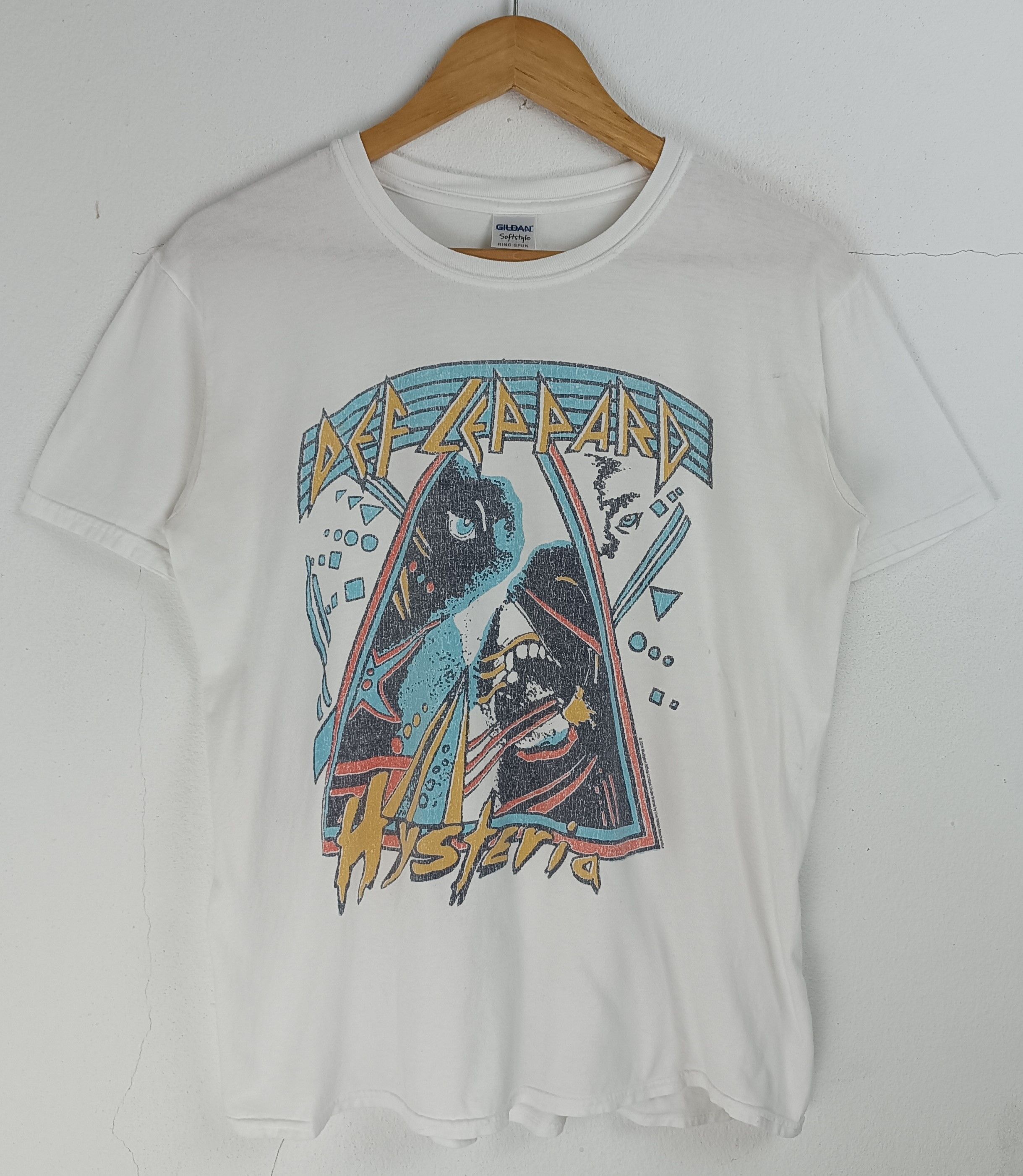 Vintage VINTAGE DEF LEPPARD HYSTERIA ROCK TEE journey scorpions kiss Size US M / EU 48-50 / 2 - 3 Thumbnail