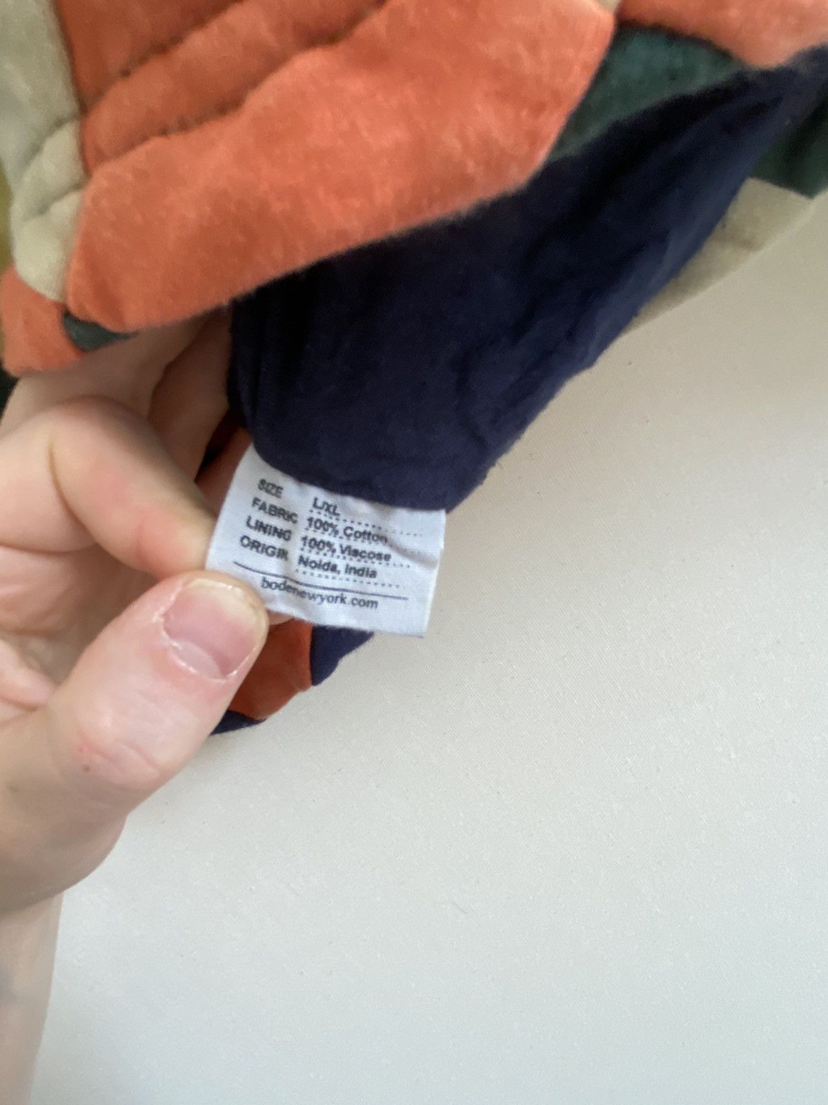 Bode BODE KNIT QUILT CHECK QUARTER ZIP Size US L / EU 52-54 / 3 - 5 Thumbnail