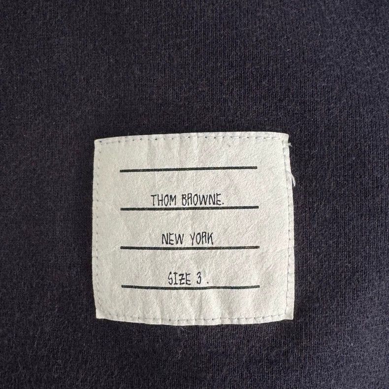 Thom Browne Thom Browne Size 3 Dark blue four-striped shorts 2503-Next Size US 30 / EU 46 - 2 Thumbnail