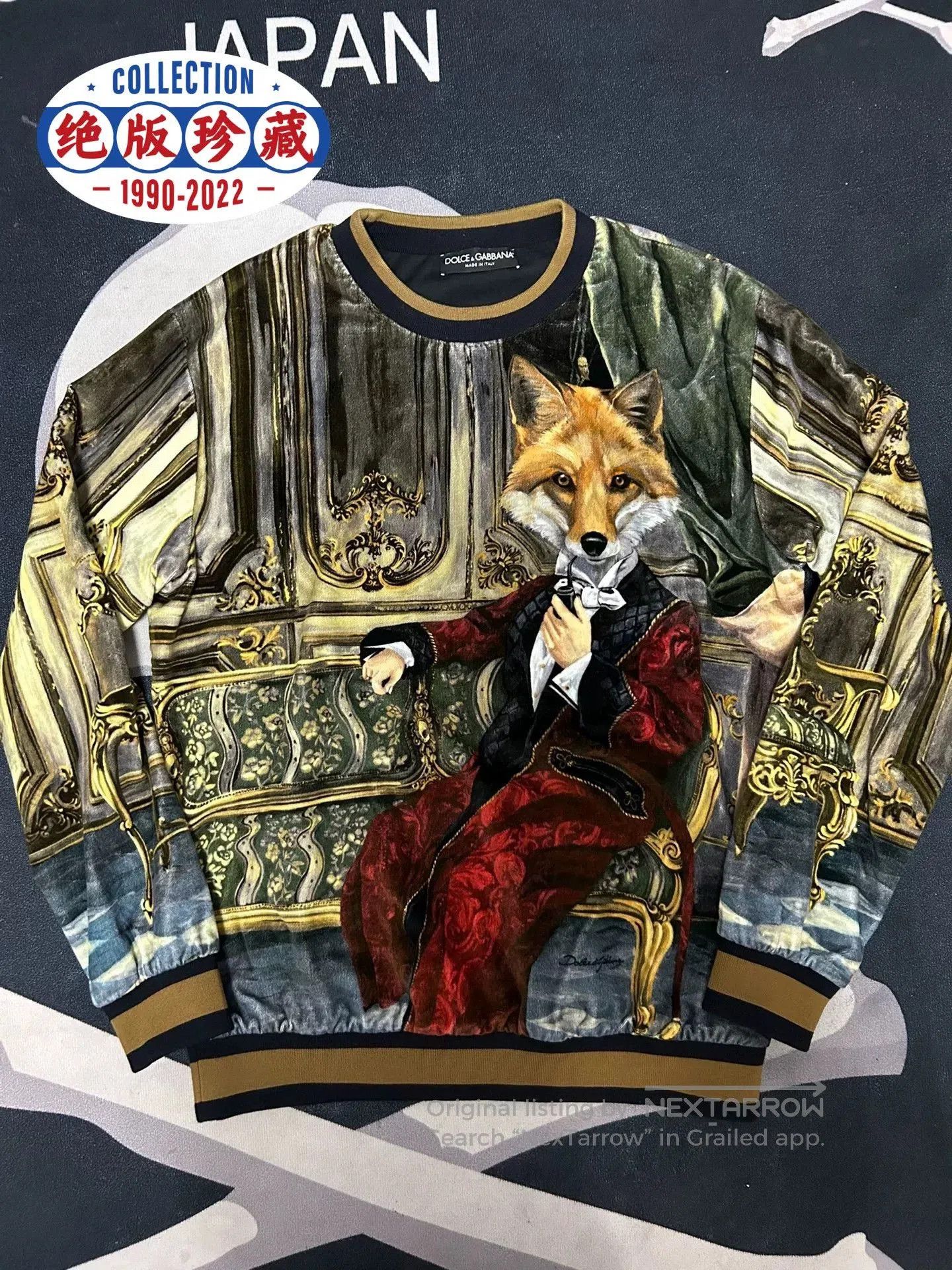 Dolce & Gabbana Dolce&Gabbana Classic Fox Print Sweatshirt. Size US M / EU 48-50 / 2 - 2 Thumbnail
