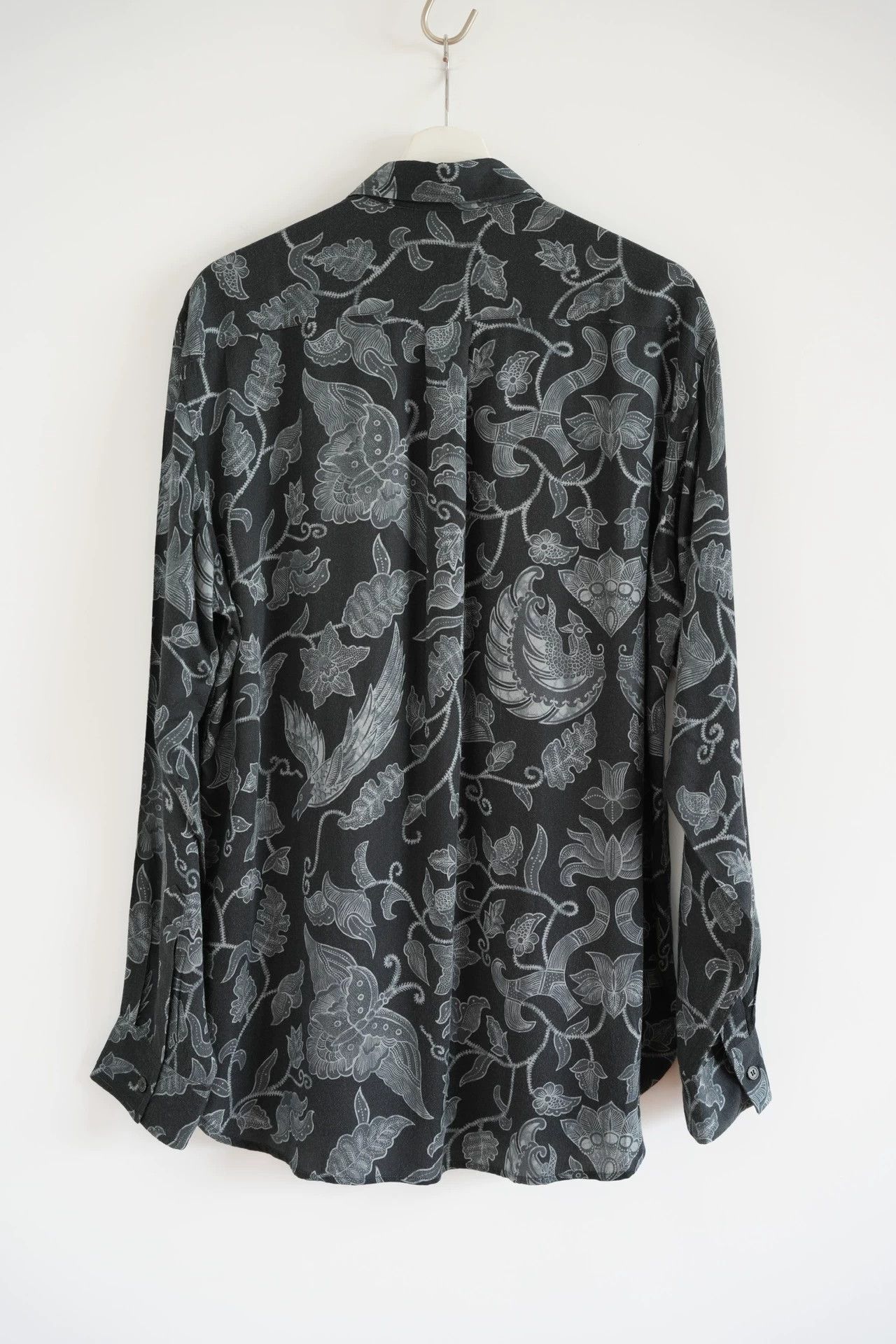 Yohji Yamamoto Yohji Yamamoto 06SS Floral Bird Insect Rayon Shirt Size US L / EU 52-54 / 3 - 2 Thumbnail