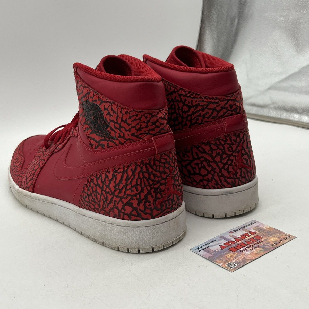 Nike Air Jordan 1 High red elephant Size US 14 / EU 47 - 4 Thumbnail