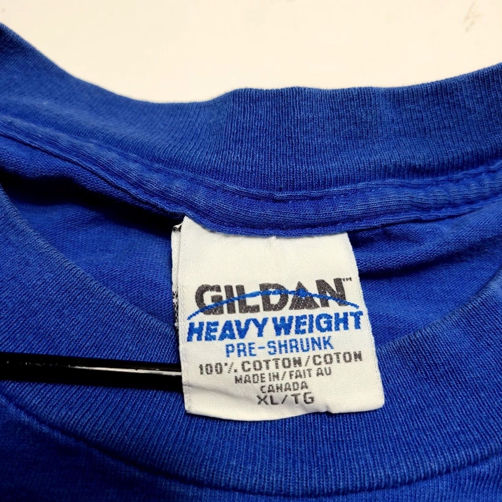 Gildan VINTAGE Superman Logo T-Shirt XL Gildan Heavyweight Movie Promo DC Comics Shirt Mens Short Sleeve Crew Neck Solid Blue 90s Size US XL / EU 56 / 4 - 5 Thumbnail