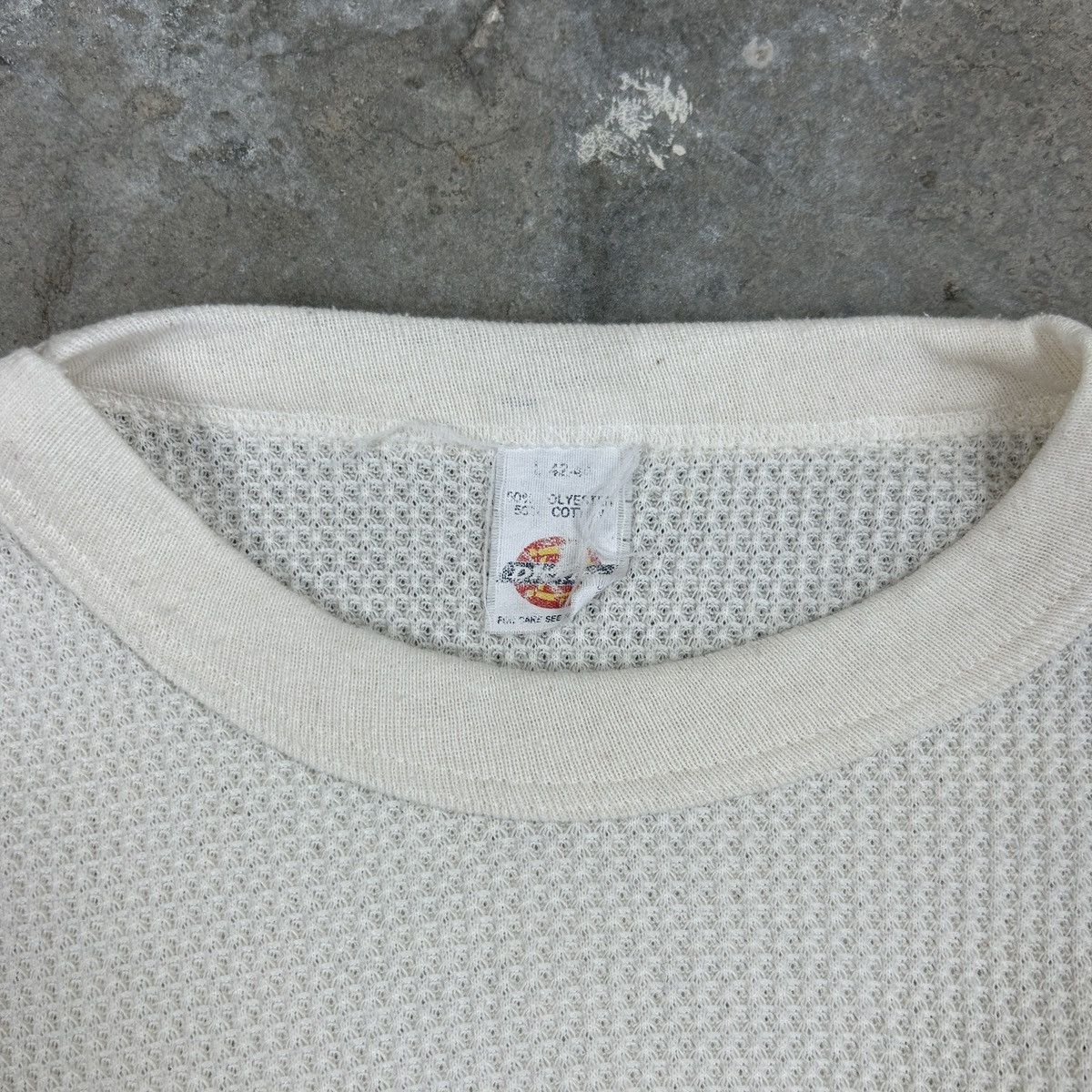 Dickies × Vintage 1990s Dickies Waffle Heat Sweater Size US L / EU 52-54 / 3 - 4 Thumbnail