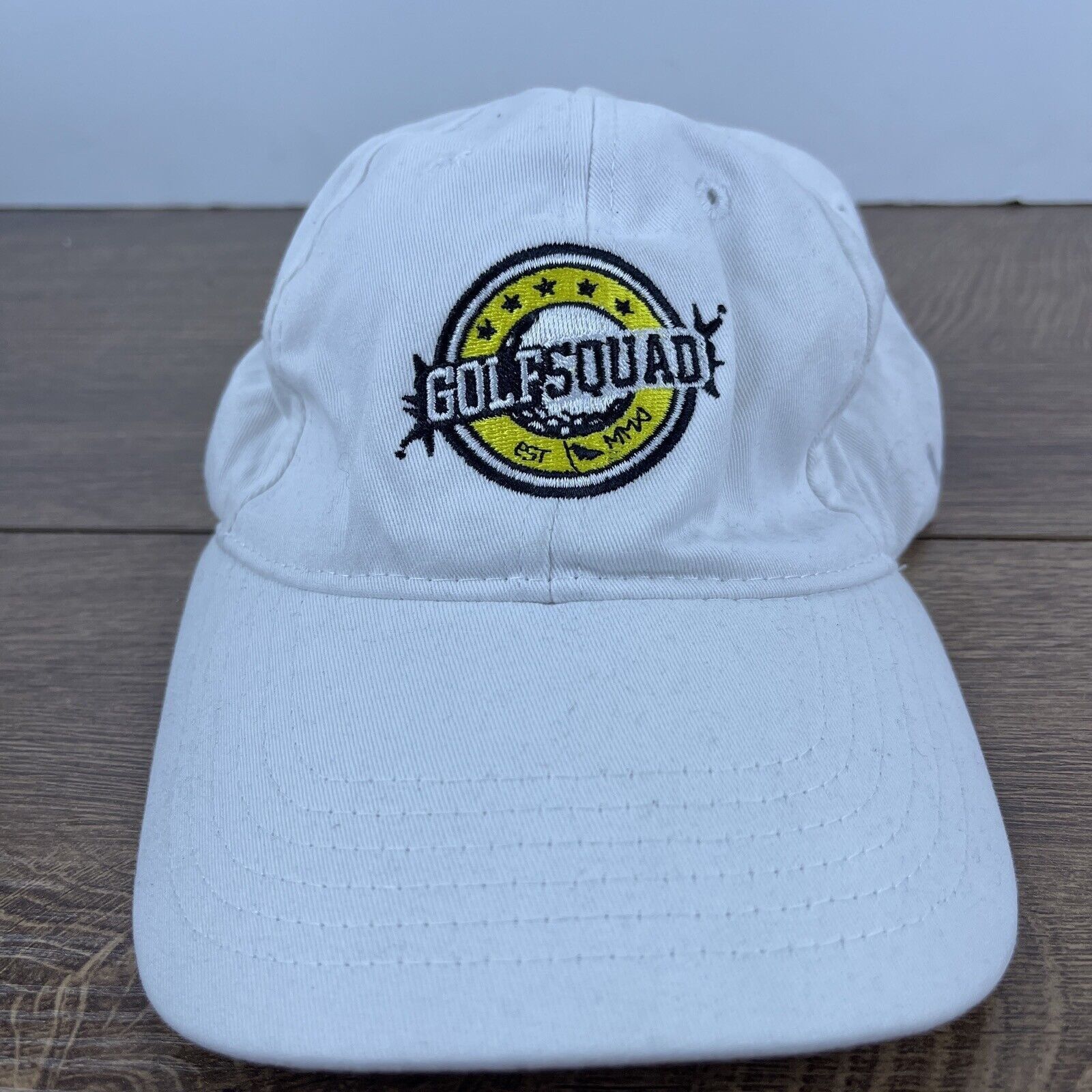 Other Golf Squad Hat White Hat Adjustable White Adult Size Hat Size ONE SIZE - 2 Thumbnail