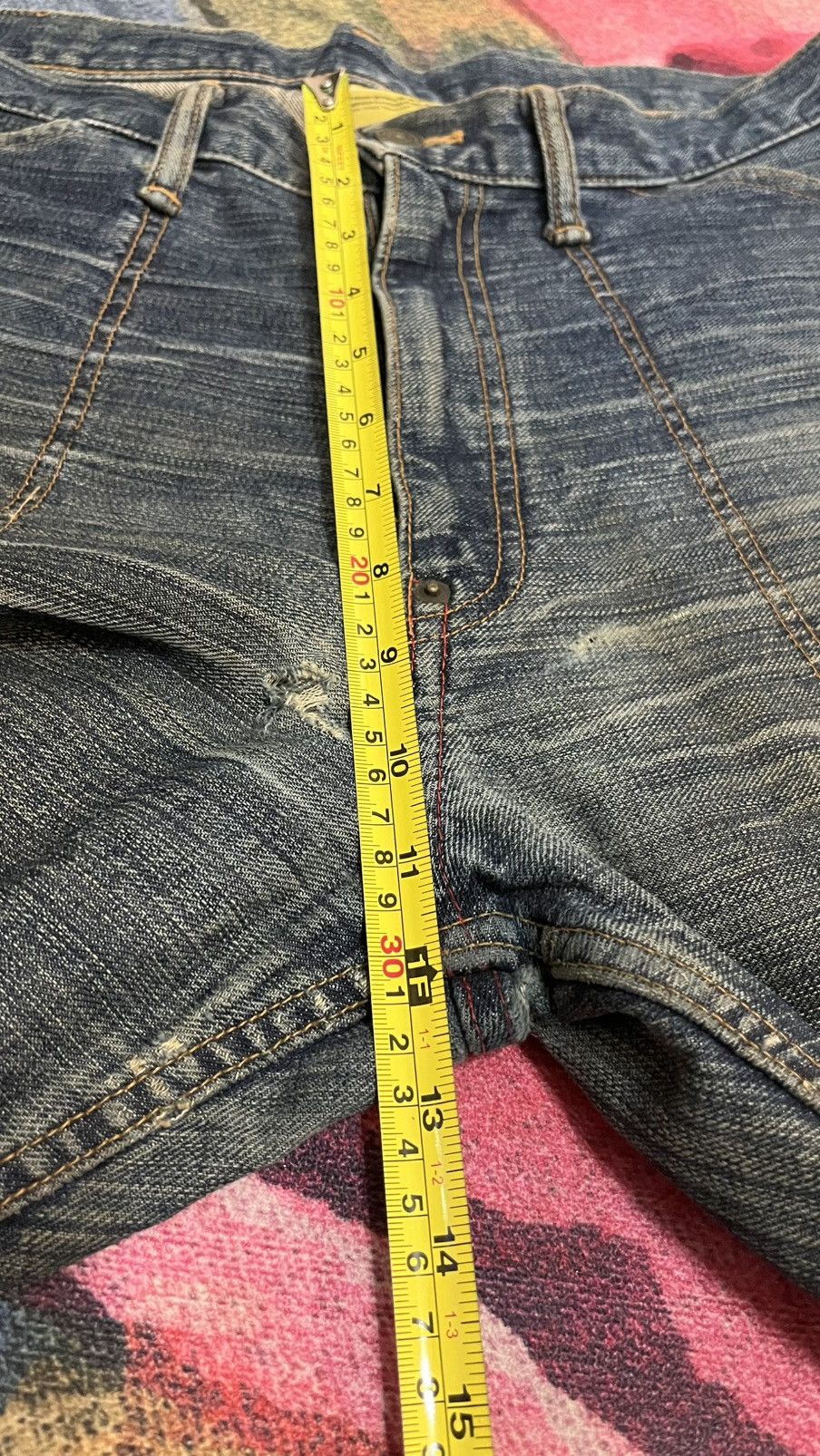 Swagger Vintage Distressed Swagger Jeans size 35 x 43 Size US 35 - 19 Thumbnail