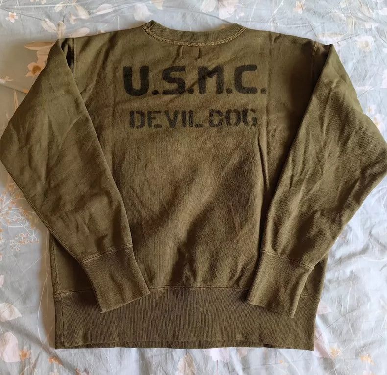 Freewheelers Freewheelers Demon Dog-themed Military Printed Pocket Swea Size US XS / EU 42 / 0 - 2 Thumbnail
