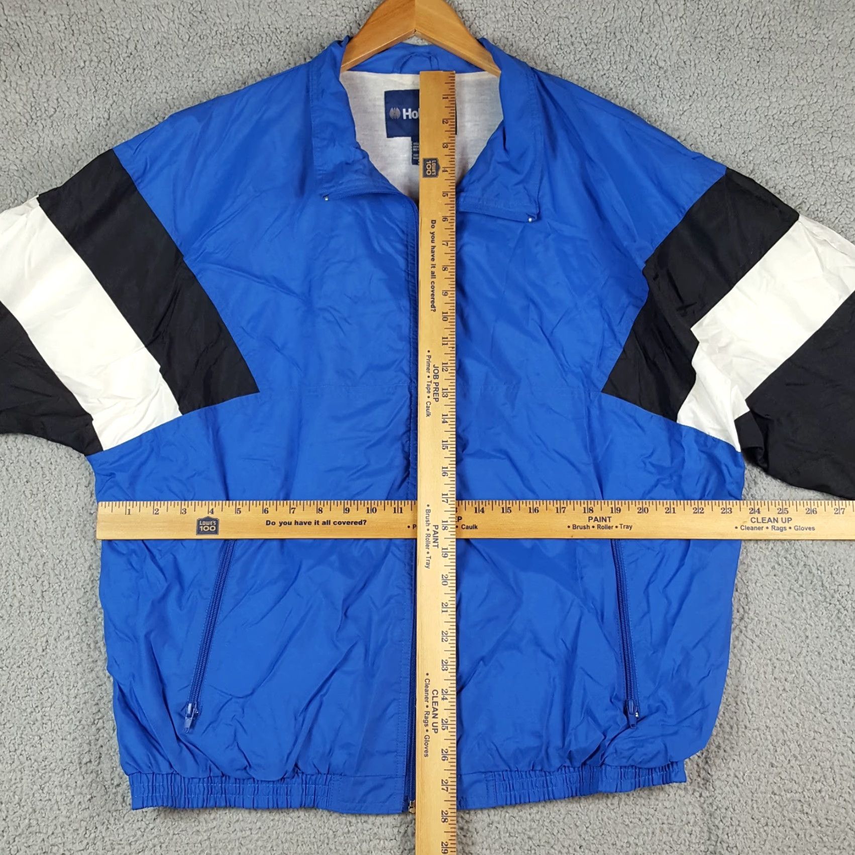 Holloway Vintage 90s Striped Racing Jacket Mens Size L Retro Windbreaker Zip Track Jacket Size US L / EU 52-54 / 3 - 6 Thumbnail